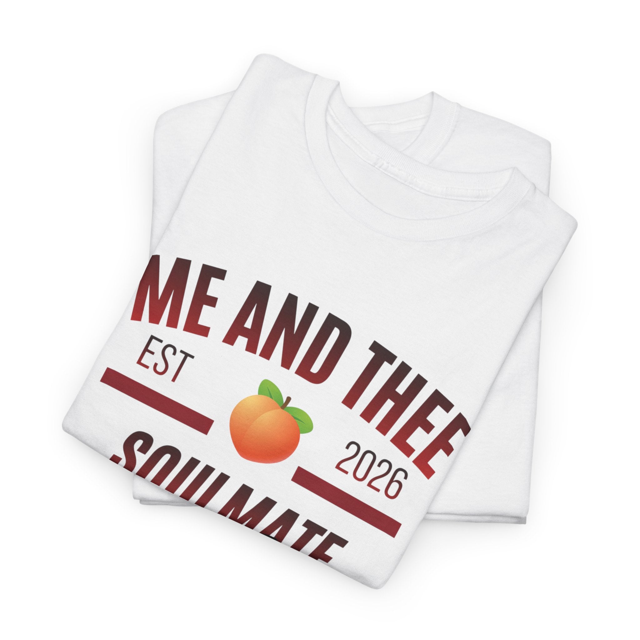 Me and Thee 'Soulmate Project' t-shirt in white — PondPhuwin Thai BL fan merch