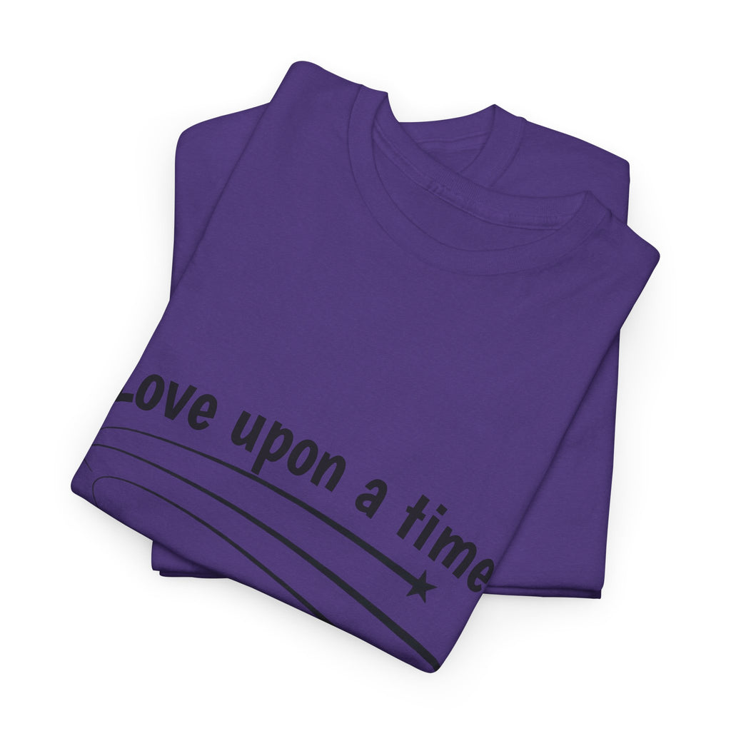 Lilac Love Upon a Time Shooting Stars t-shirt on a hanger — Thai BL series fan merch