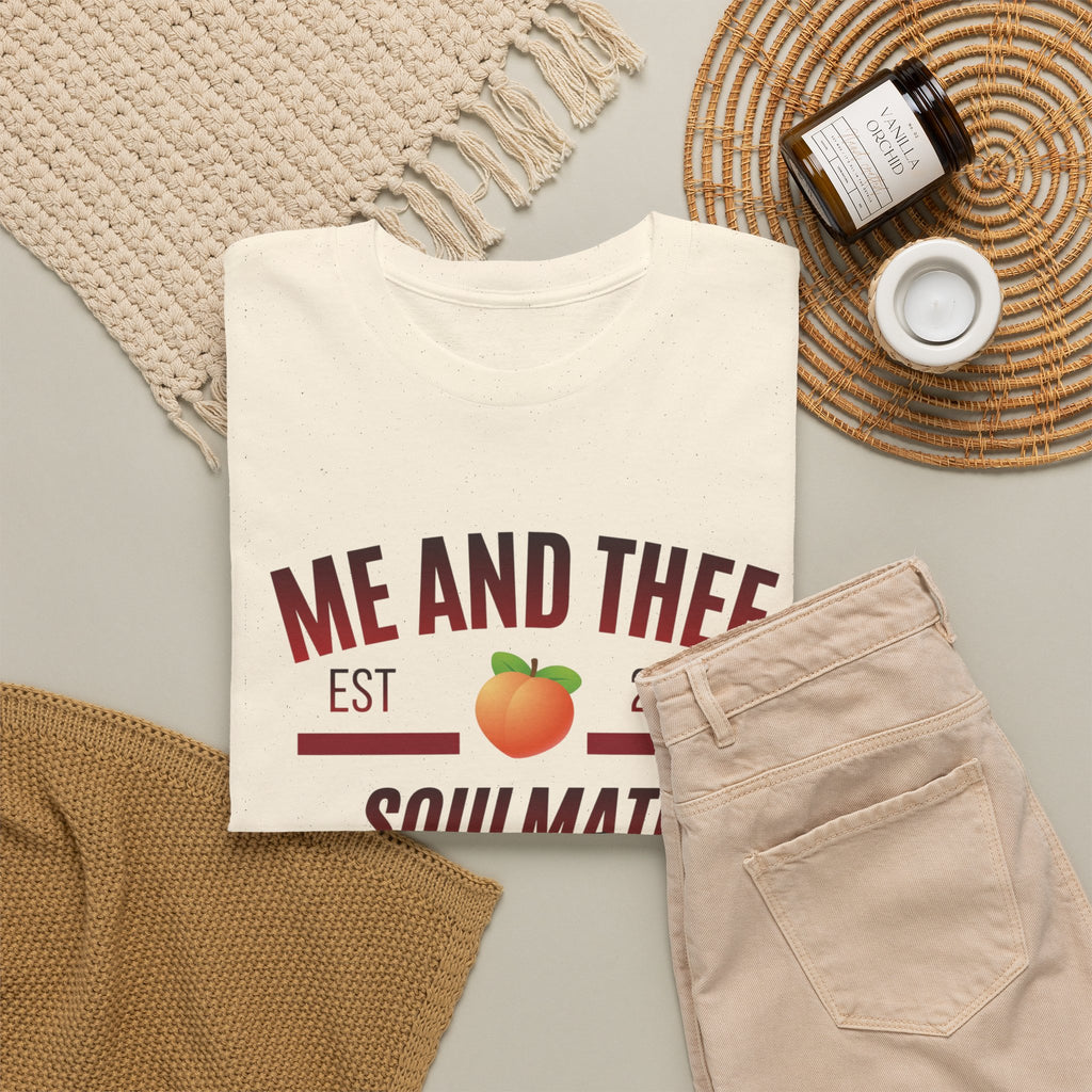 Me and Thee 'Soulmate Project' t-shirt in cream — PondPhuwin Thai BL fan merch