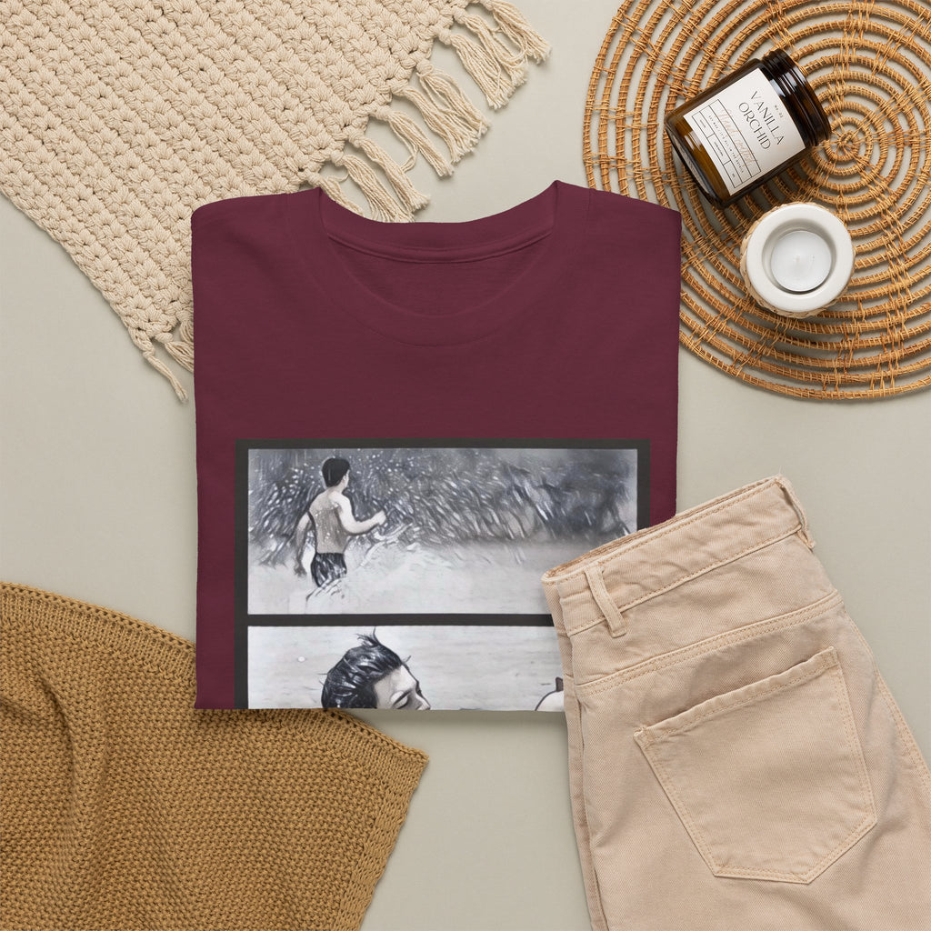 PondPhuwin 'Me and Thee' Thee & Peach three-panel scene t-shirt — Thai BL fan merch
