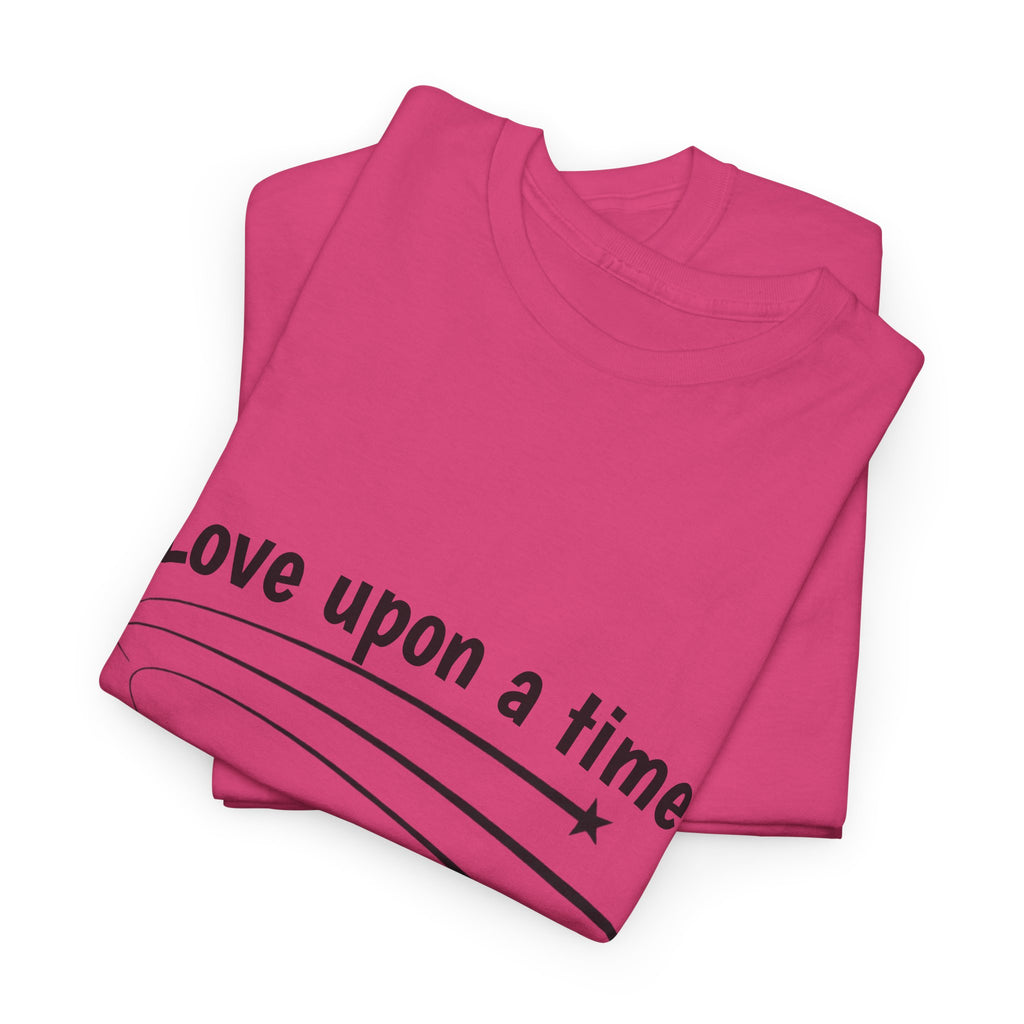 Heliconia pink Love Upon a Time Shooting Stars t-shirt, back view — Thai BL series fan merch