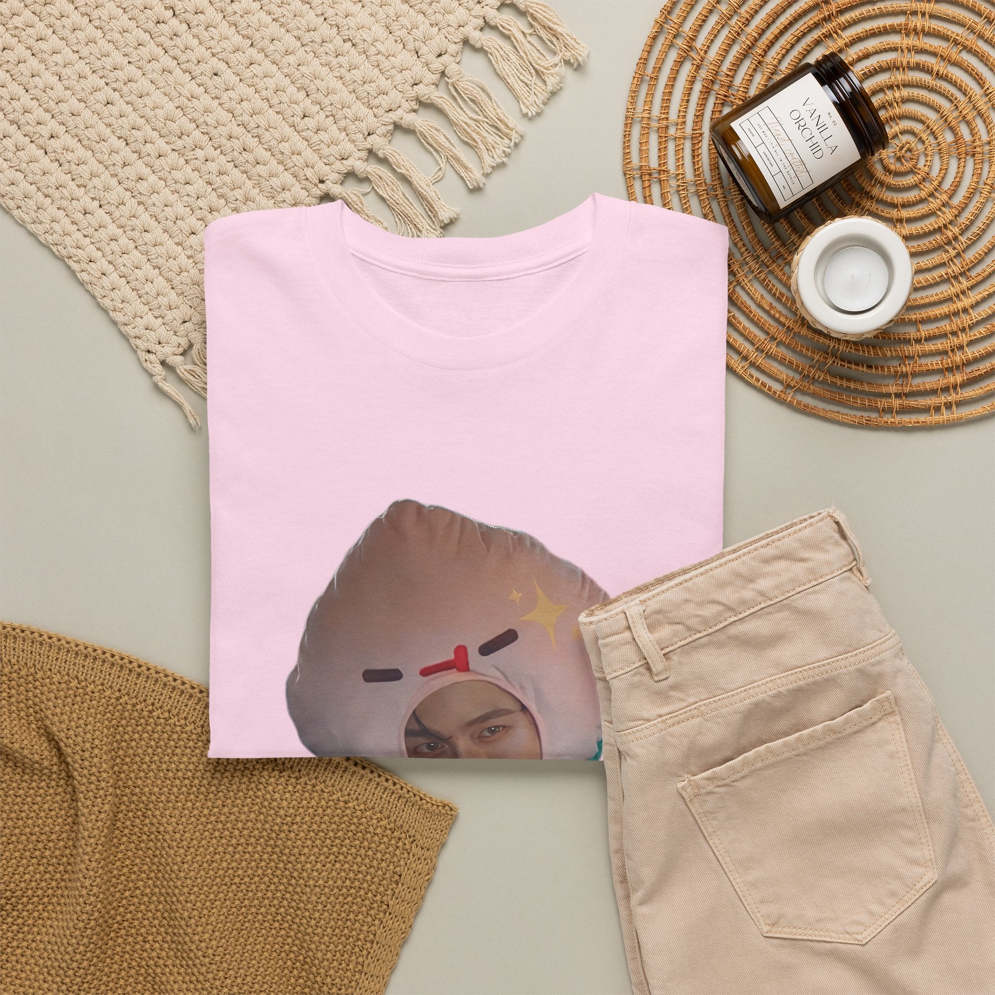 Pond as Thee 'Theerakit K. Lee' t-shirt in light pink — PondPhuwin 'Me and Thee' fan merch