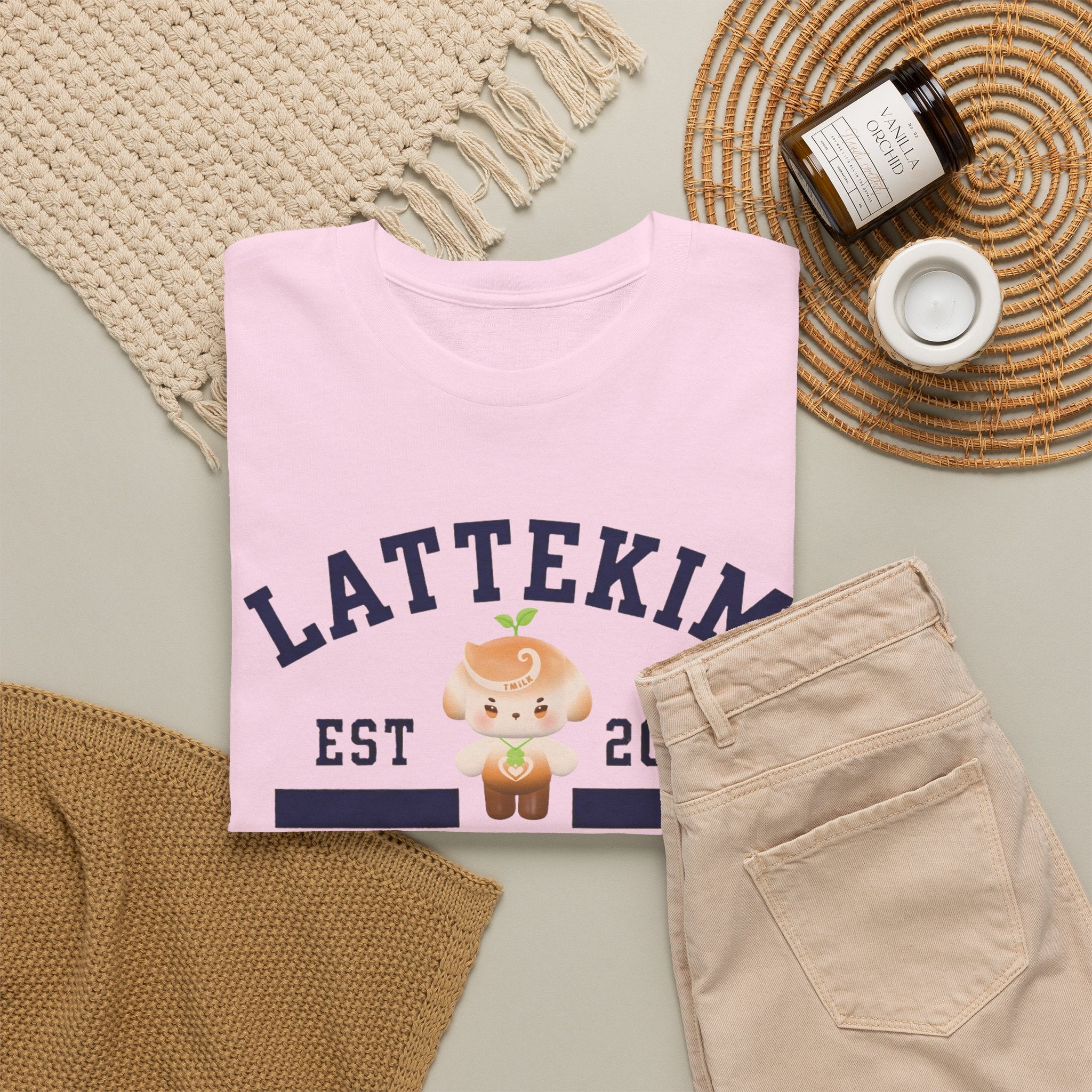 LatteKim Soulmate Program Varsity T-Shirt