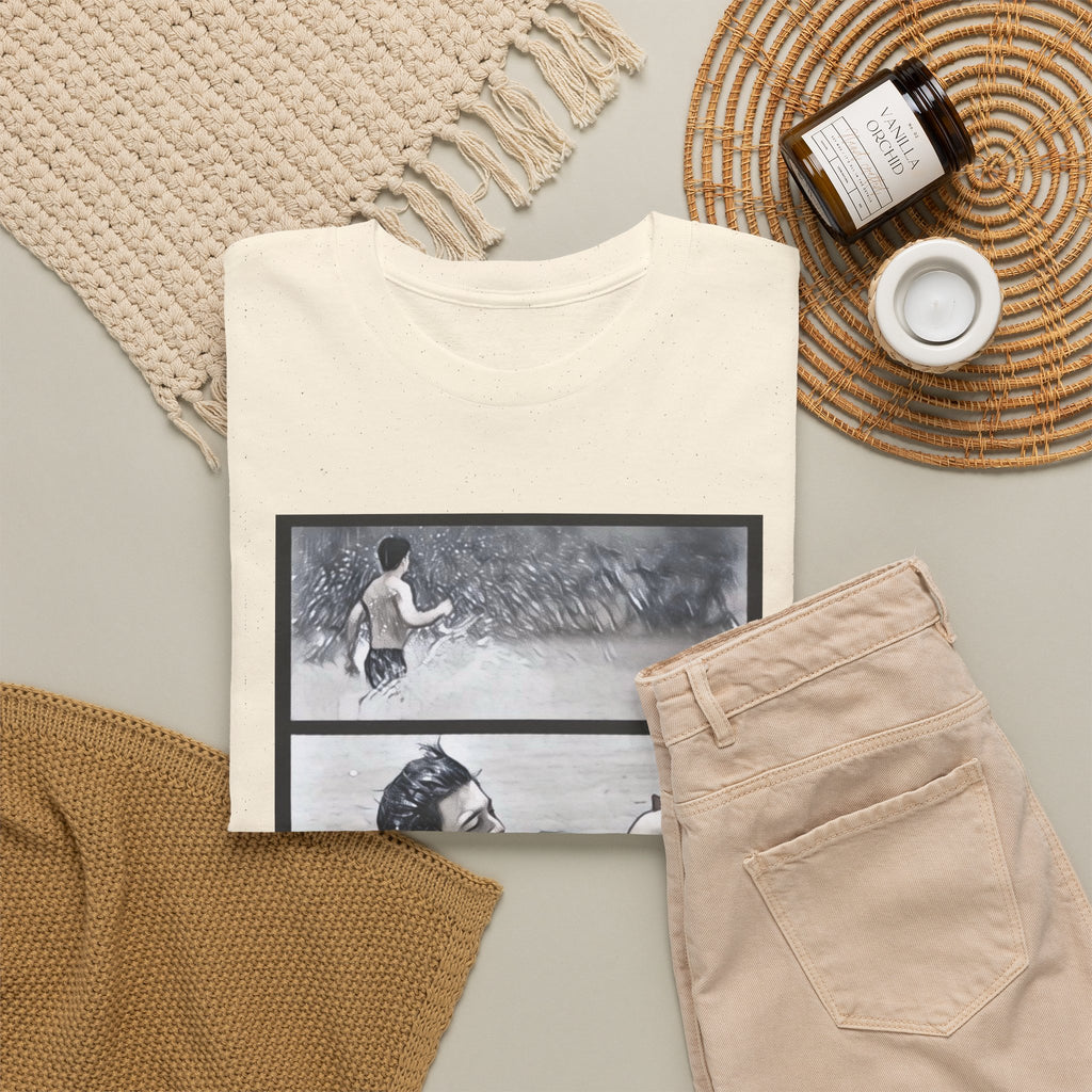 PondPhuwin 'Me and Thee' Thee & Peach three-panel scene t-shirt — Thai BL fan merch