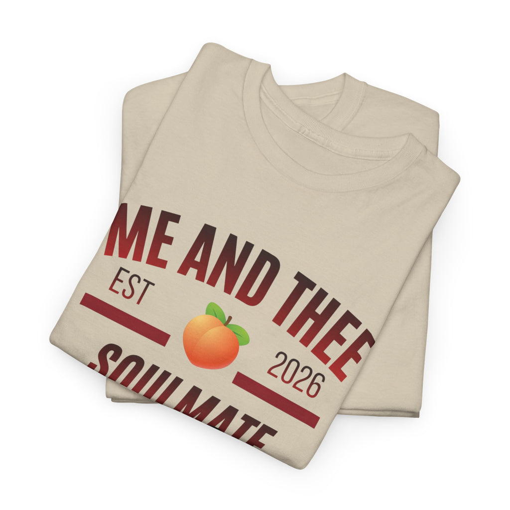 Me and Thee 'Soulmate Project' t-shirt in natural — PondPhuwin Thai BL fan merch
