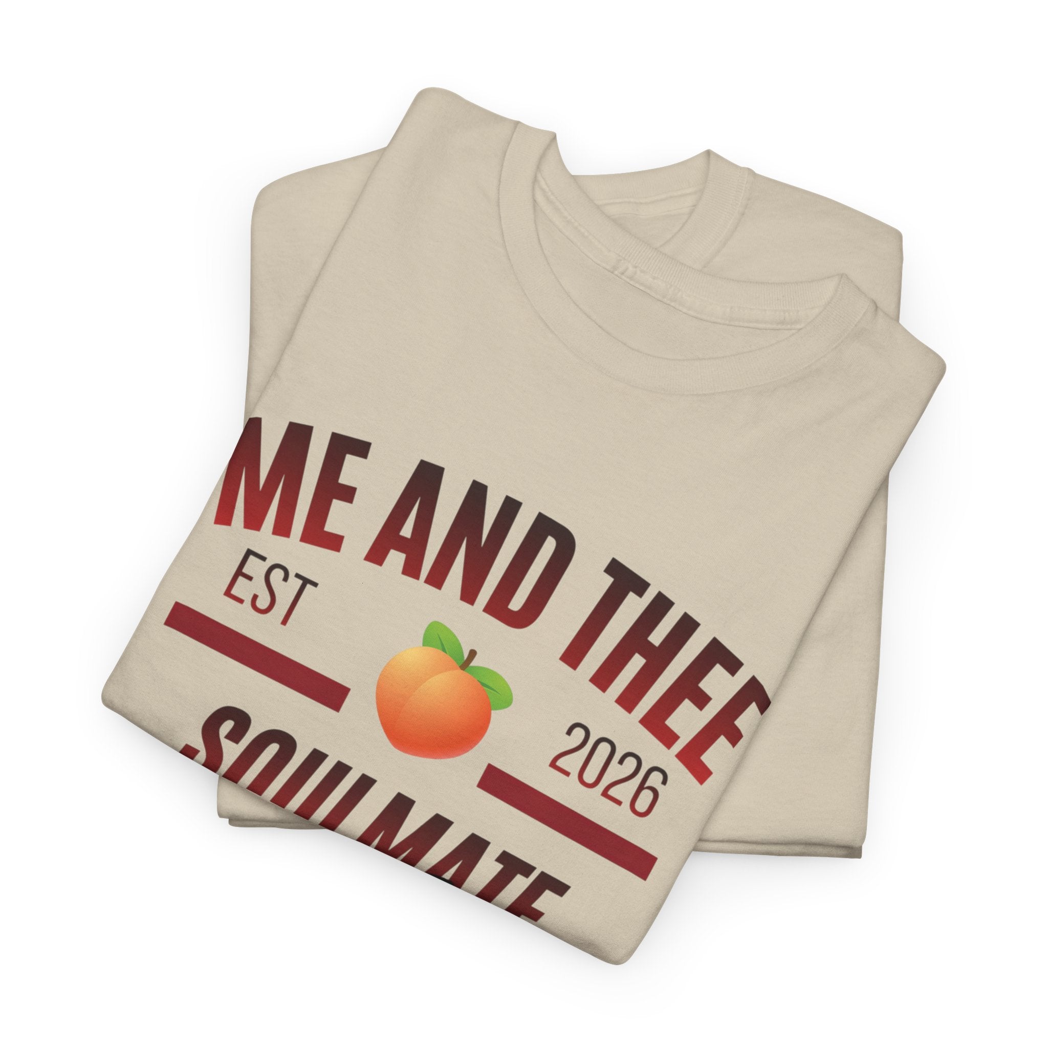 Me and Thee 'Soulmate Project' t-shirt in natural — PondPhuwin Thai BL fan merch