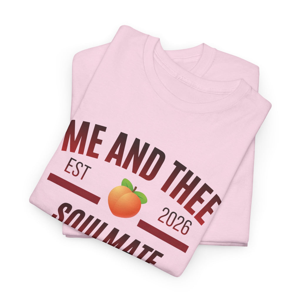 Me and Thee 'Soulmate Project' t-shirt in light pink — PondPhuwin Thai BL fan merch