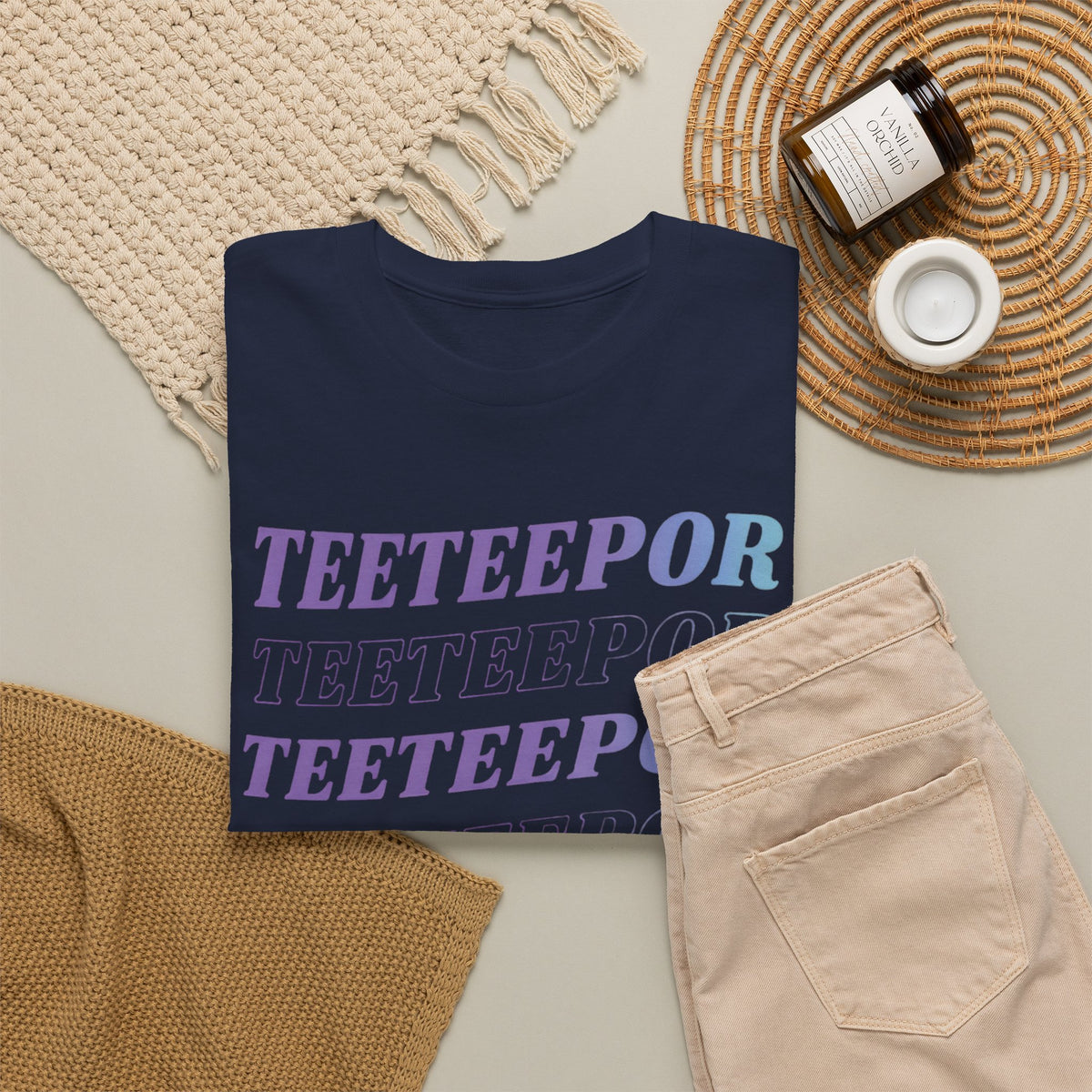 TeeteePor retro gradient t-shirt — Thai BL Duang With You fan merch, Domundi ship tee