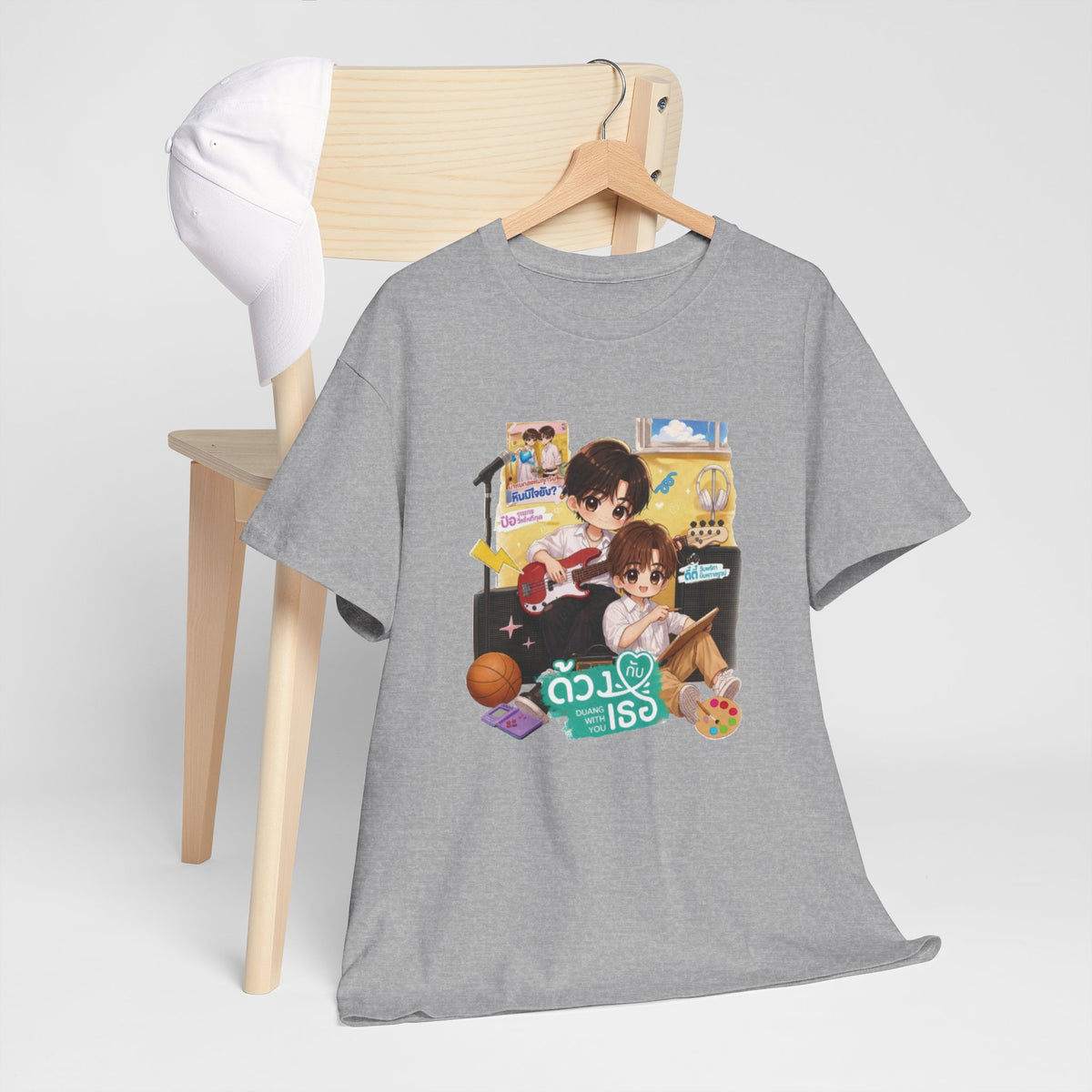 Sport Grey Duang With You TeeteePor series tee on a wooden hanger