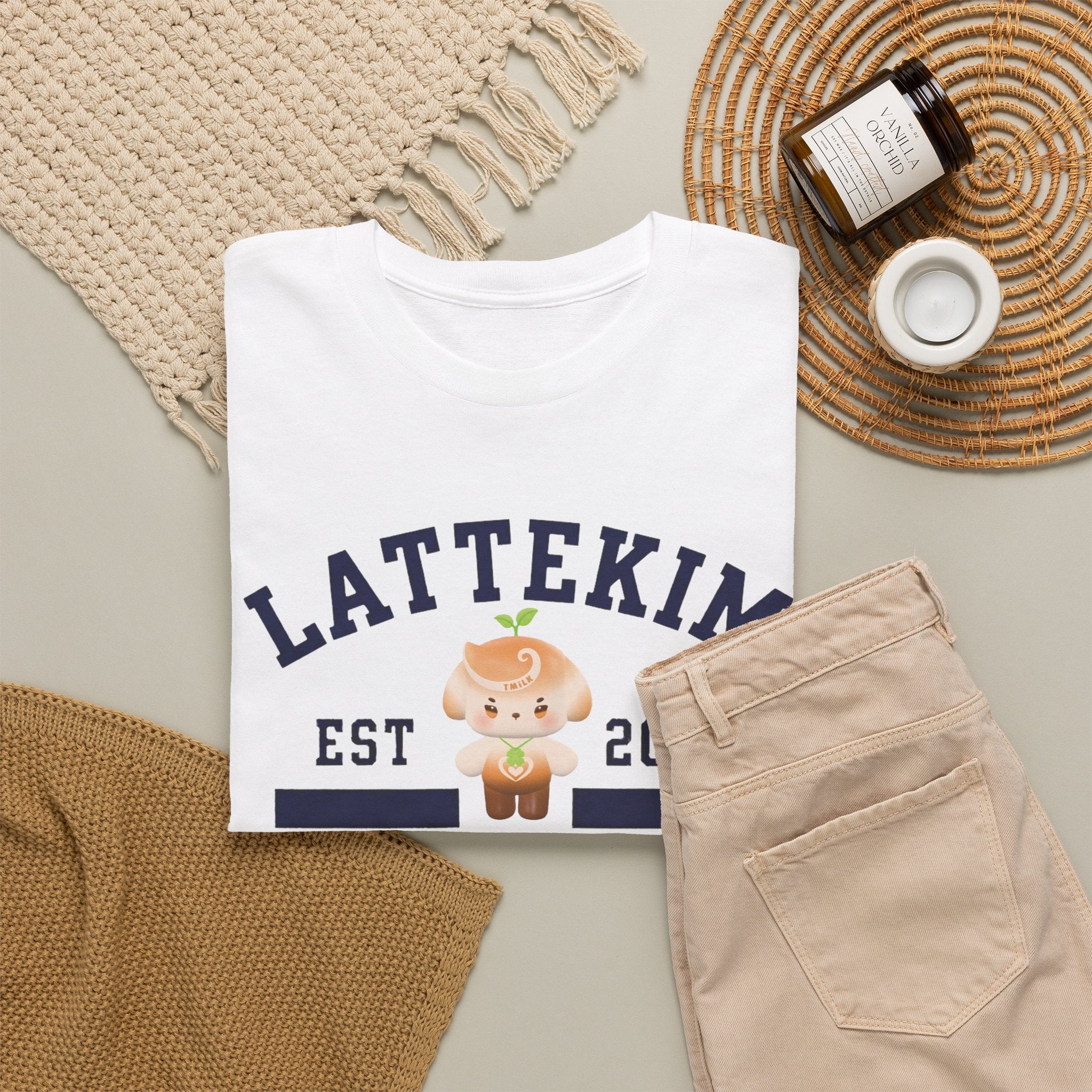 LatteKim Soulmate Program Varsity T-Shirt