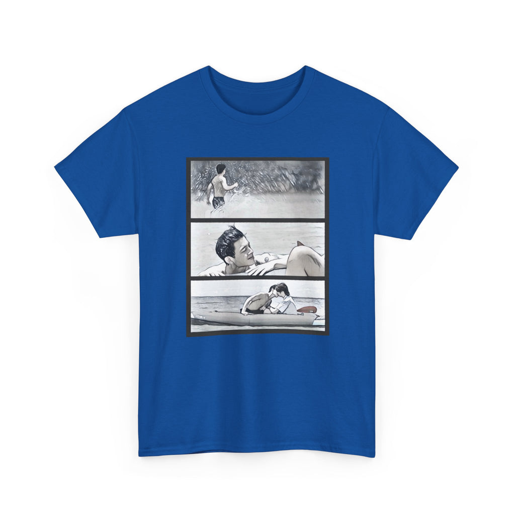 PondPhuwin 'Me and Thee' Thee & Peach three-panel scene t-shirt — Thai BL fan merch