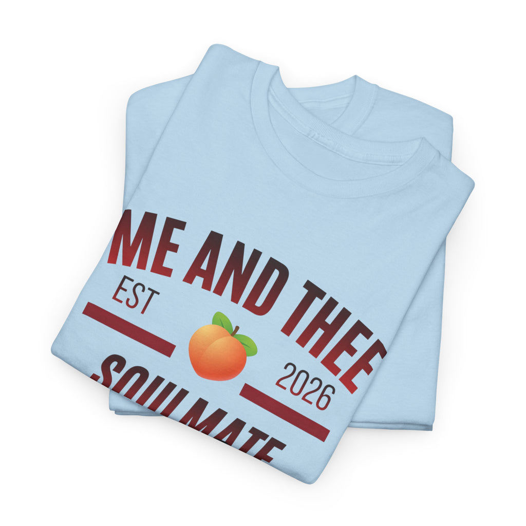Me and Thee 'Soulmate Project' t-shirt in light blue — PondPhuwin Thai BL fan merch