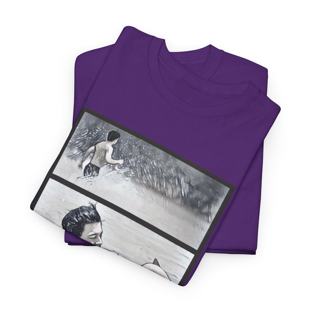 PondPhuwin 'Me and Thee' Thee & Peach three-panel scene t-shirt — Thai BL fan merch