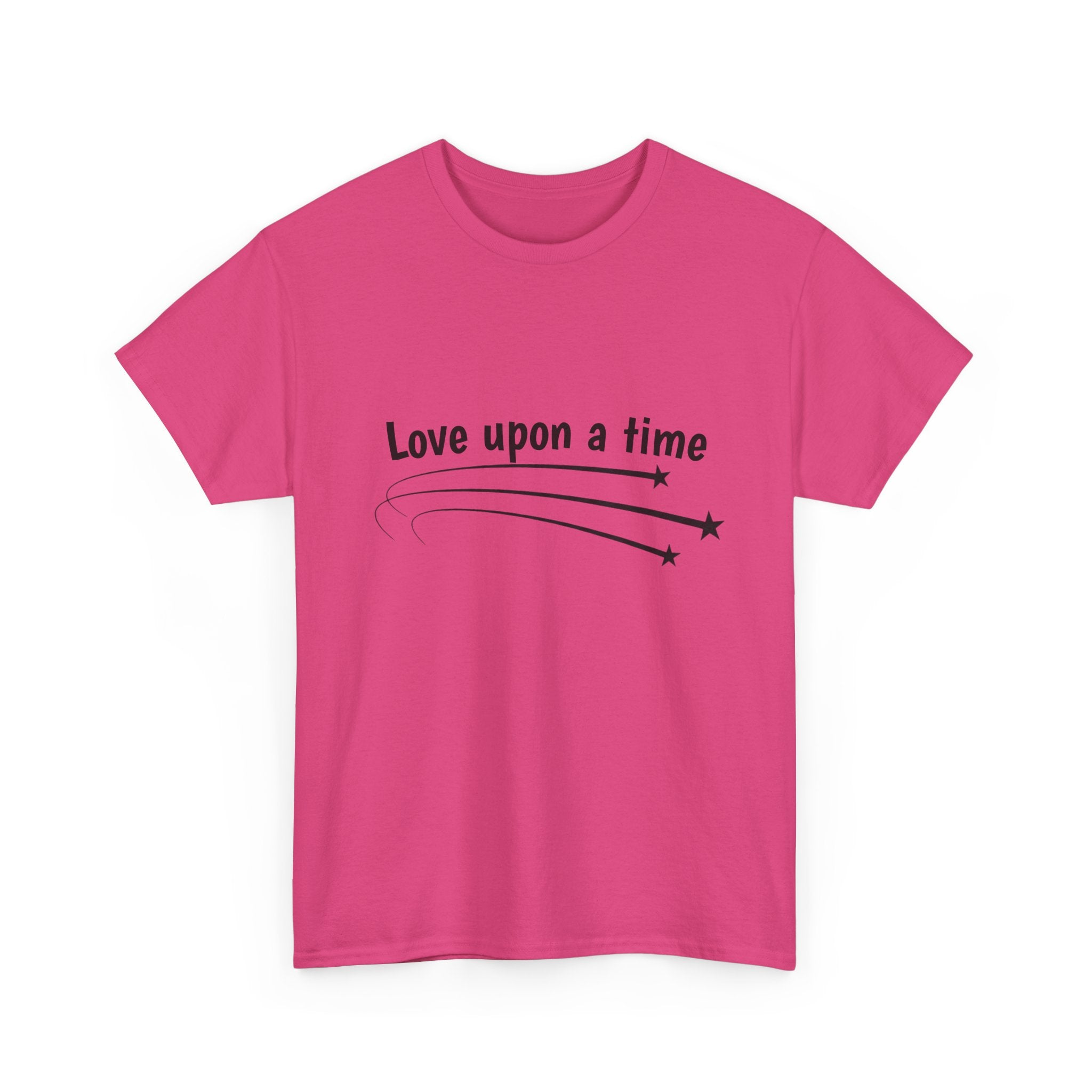 Love Upon a Time Shooting Stars t-shirt in heliconia pink — Thai BL NetJJ and LatteKim series fan merch