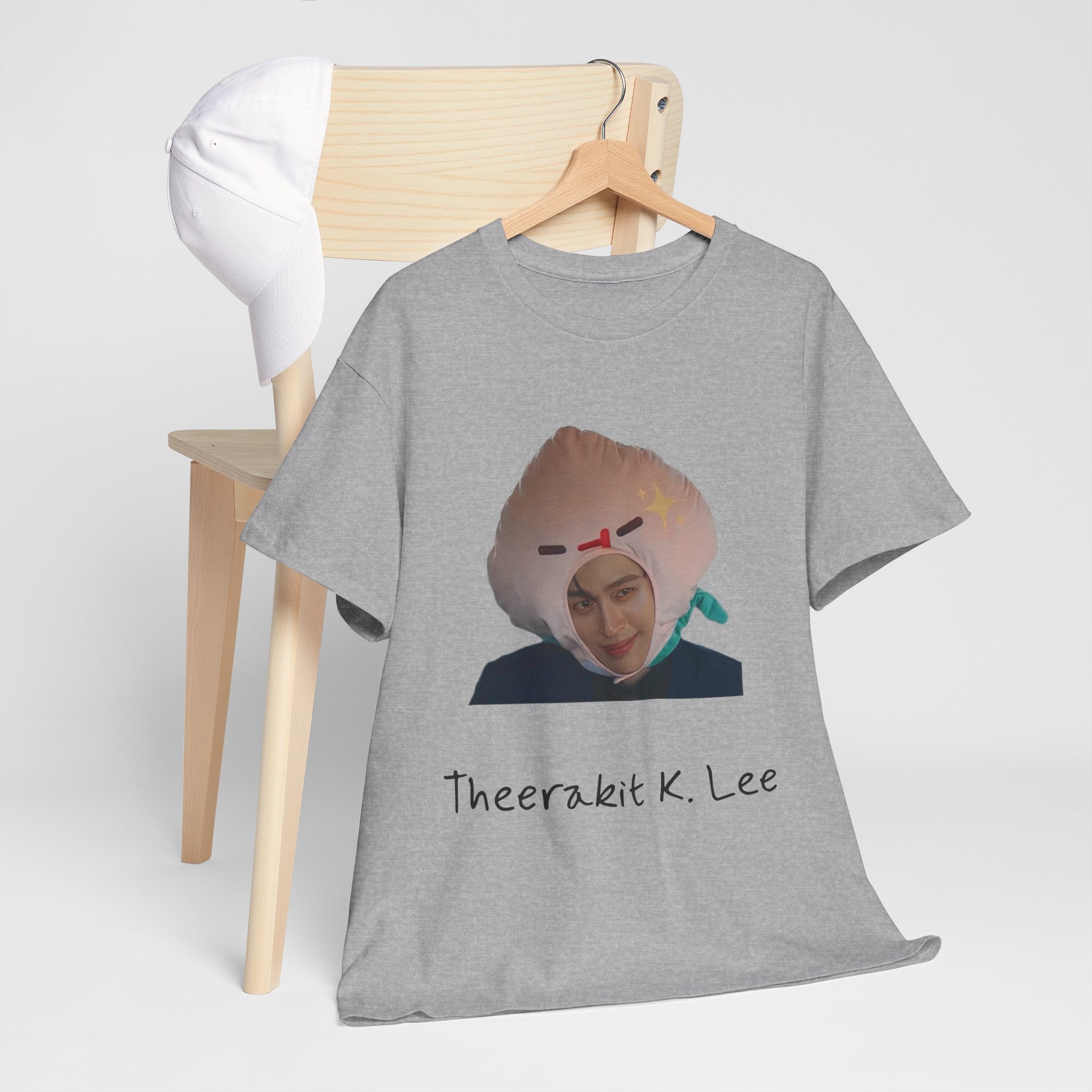 Pond as Thee 'Theerakit K. Lee' t-shirt in sport grey — PondPhuwin 'Me and Thee' fan merch