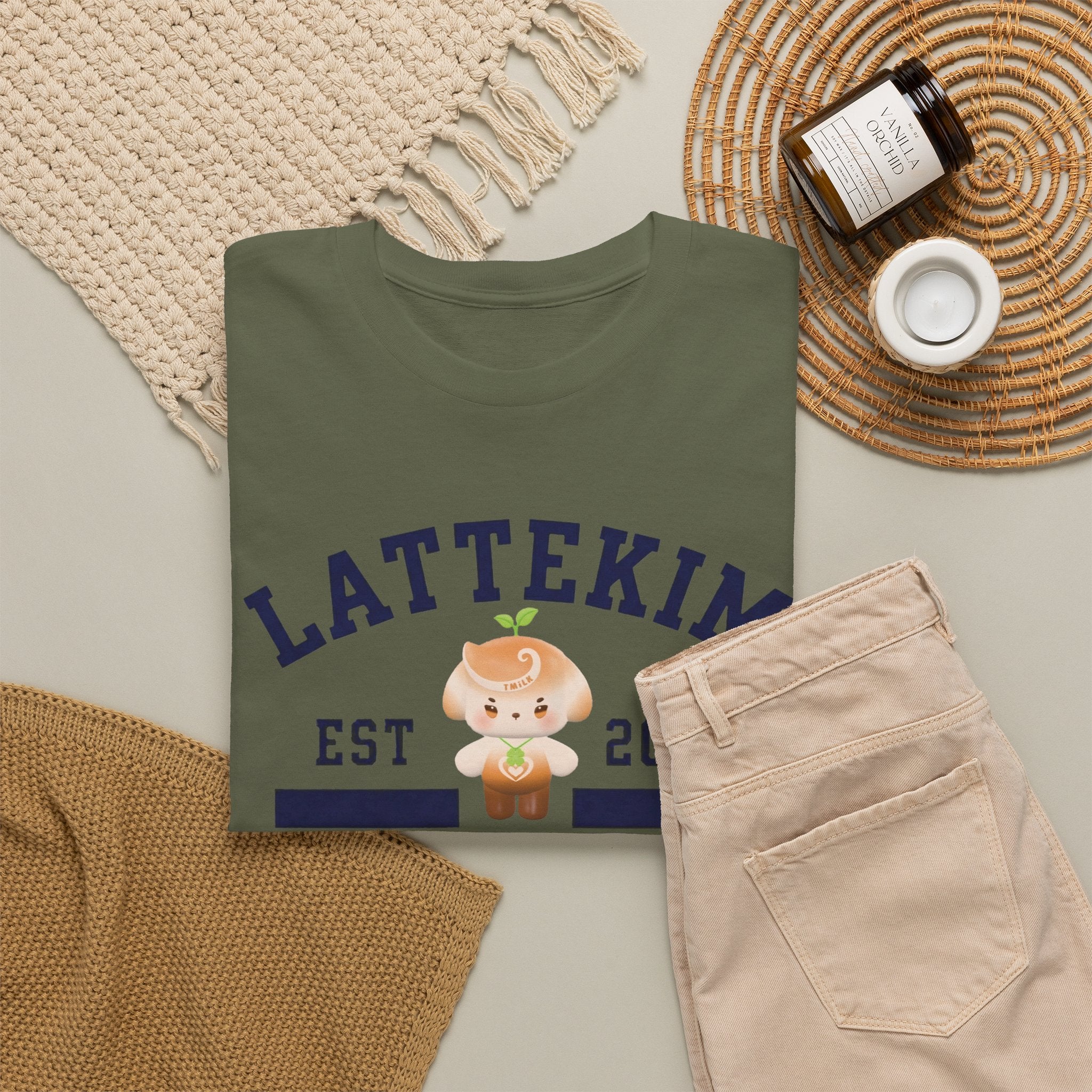 LatteKim Soulmate Program Varsity T-Shirt