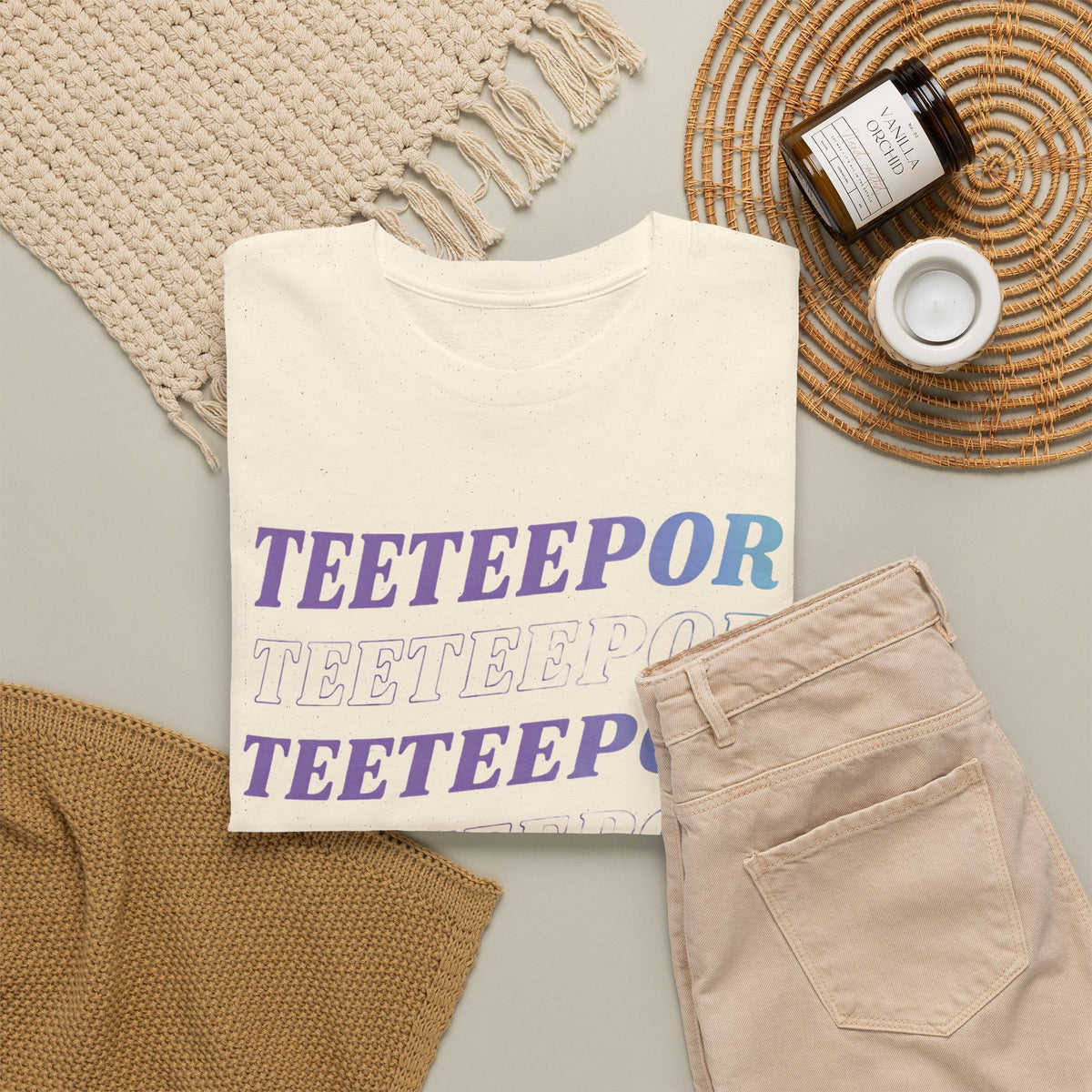 TeeteePor retro gradient t-shirt — Thai BL Duang With You fan merch, Domundi ship tee