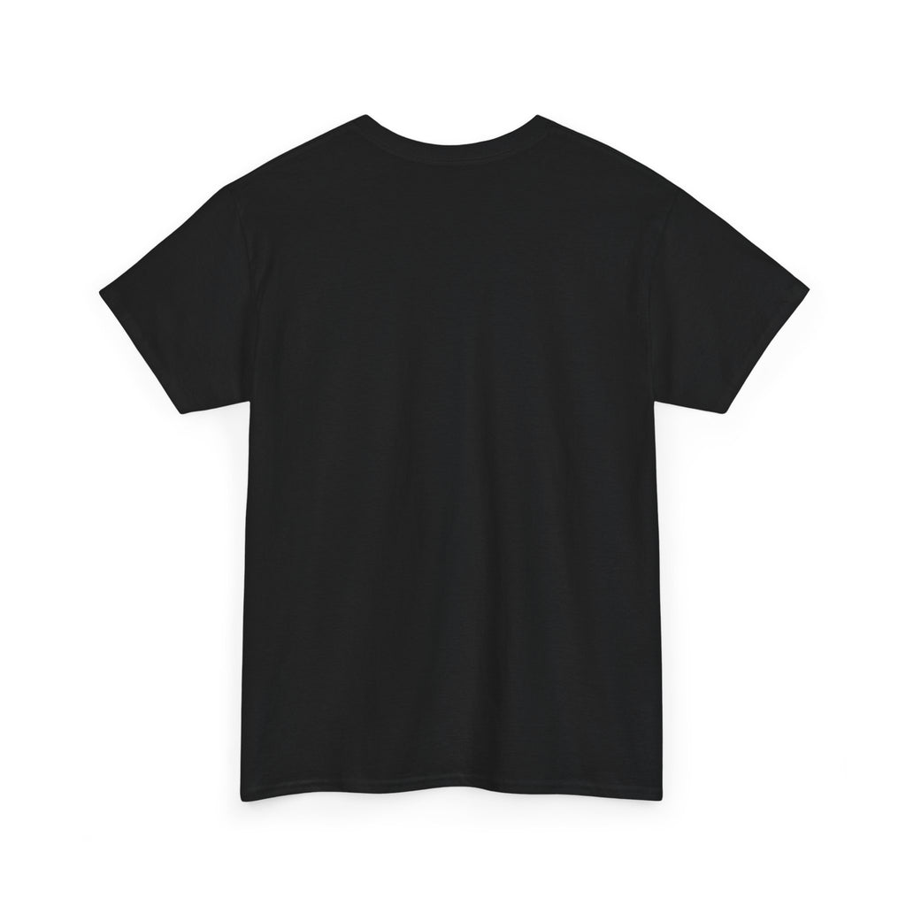 Back view of the black Love Upon a Time varsity t-shirt, single-sided print — NetJJ and LatteKim Thai BL fan merch