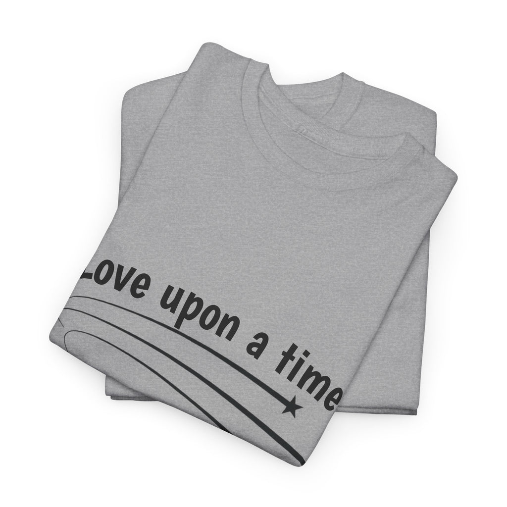 Folded sport grey Love Upon a Time Shooting Stars t-shirt — Thai BL series fan merch
