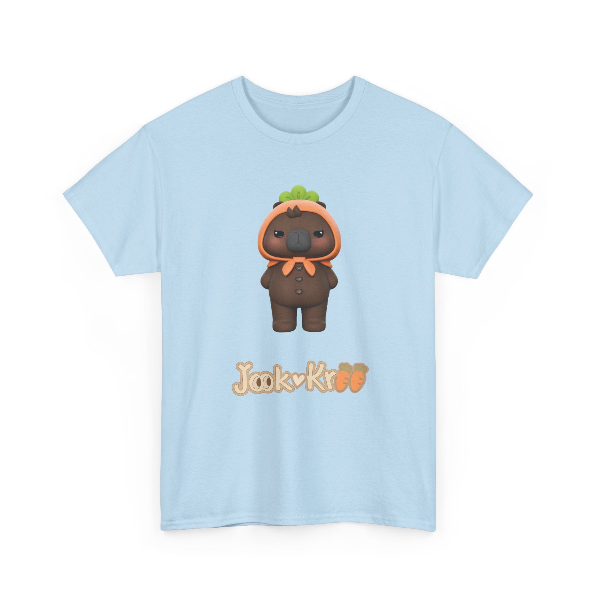 NetJJ JookKroo mascot t-shirt in light blue — Love Upon a Time Thai BL fan merch