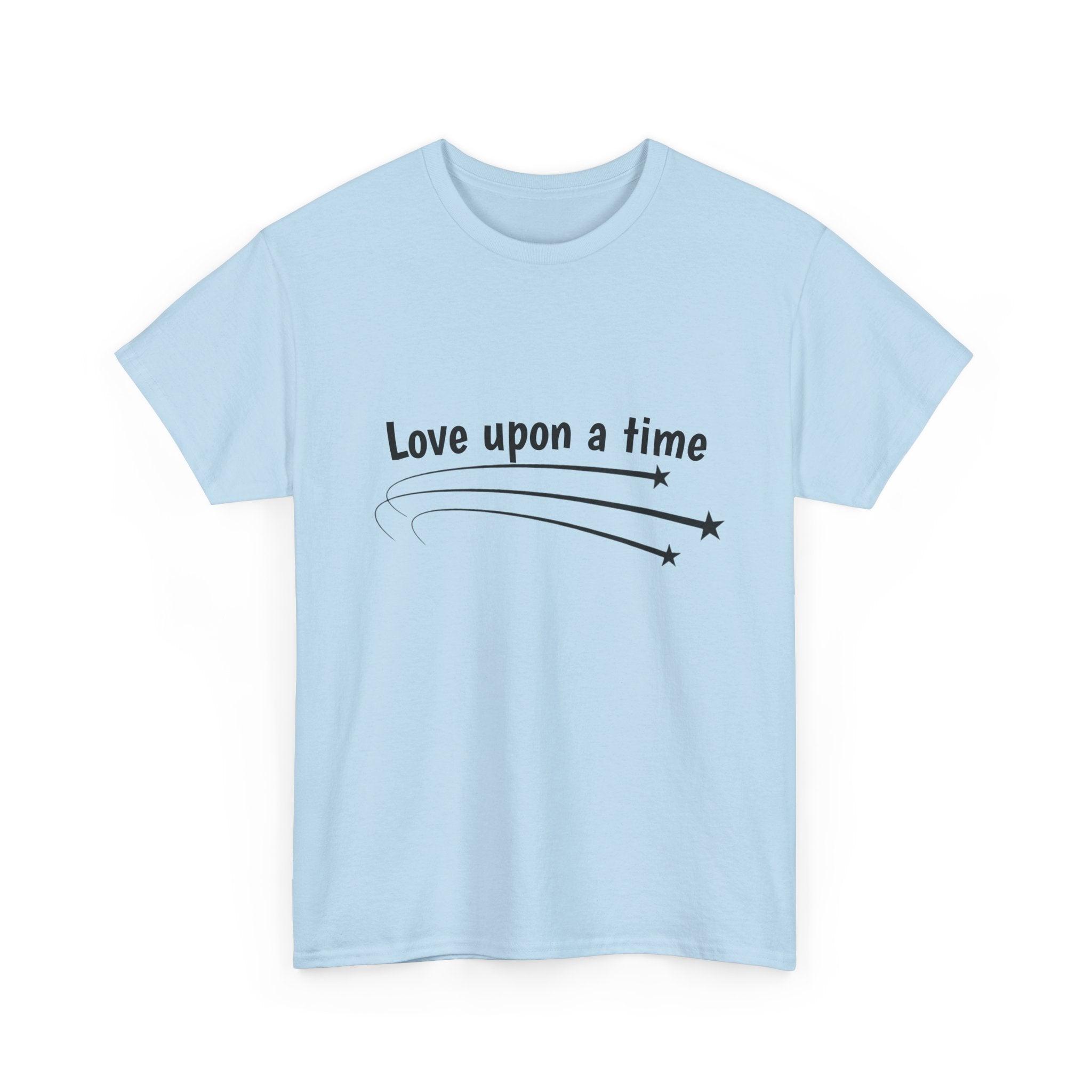 Love Upon a Time Shooting Stars t-shirt in light blue — Thai BL NetJJ and LatteKim series fan merch