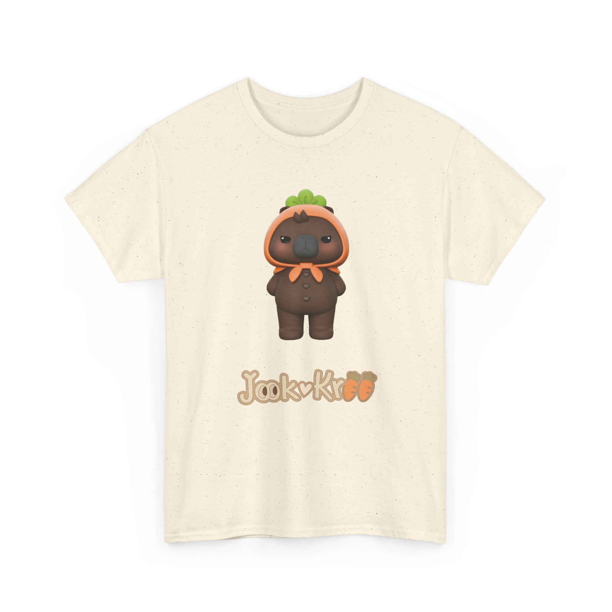 NetJJ JookKroo mascot t-shirt in natural — Love Upon a Time Thai BL fan merch