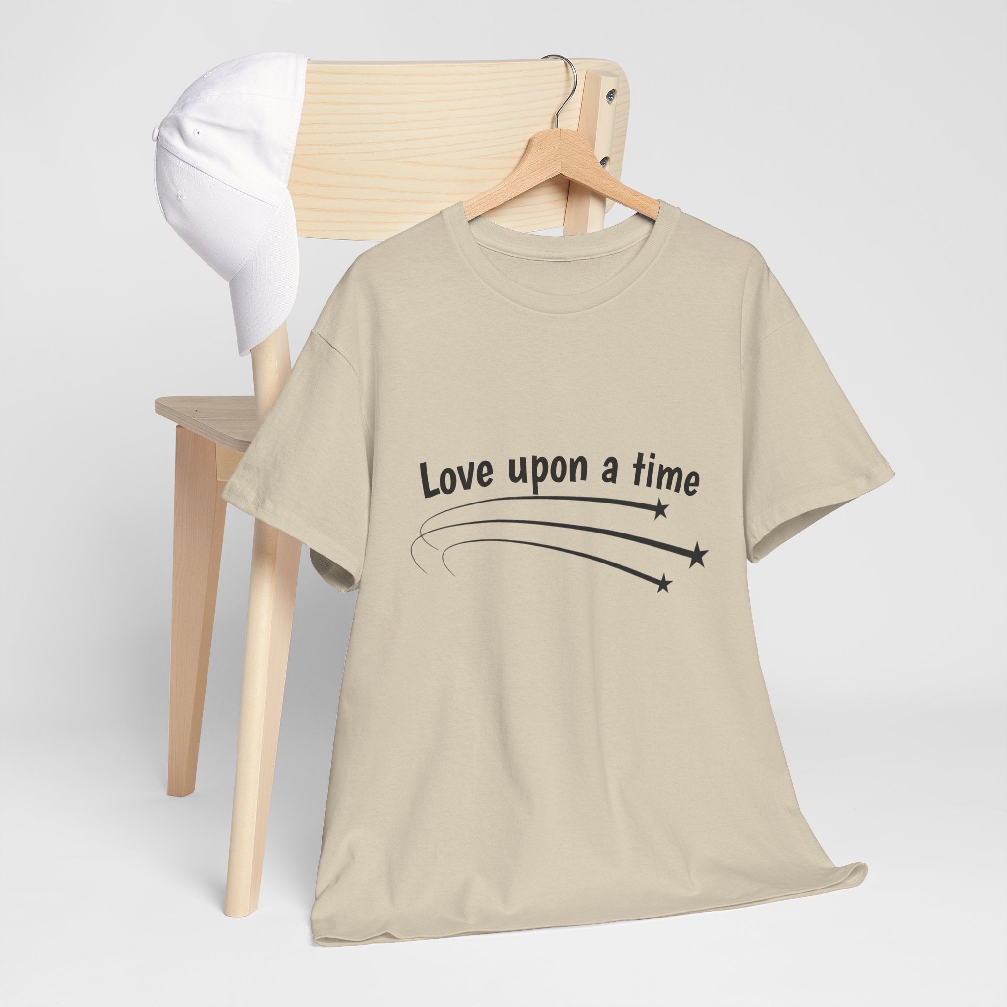 Sand Love Upon a Time Shooting Stars t-shirt on a hanger — Thai BL series fan merch
