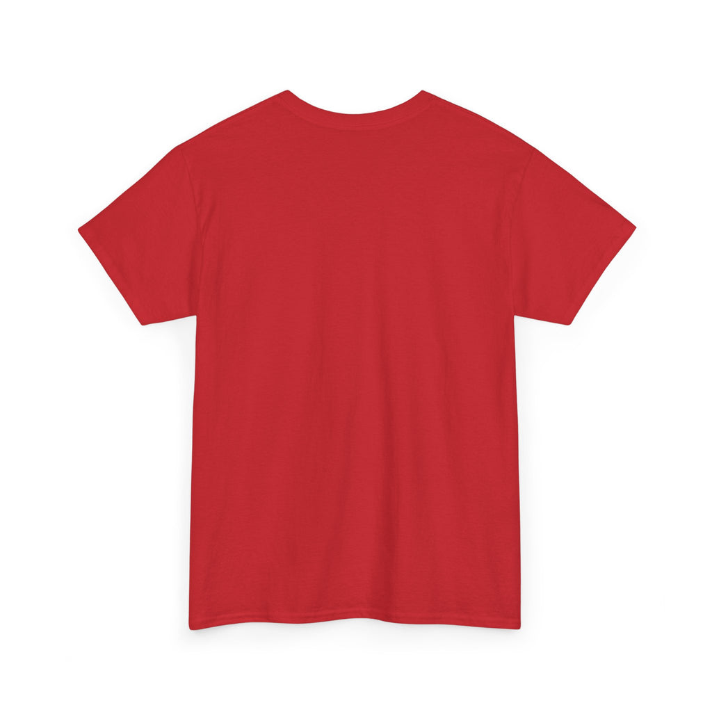 Red colour option – blank front of the Duang With You TeeteePor unisex cotton tee