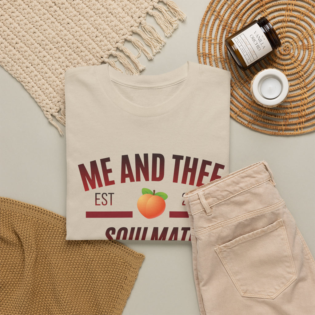 Me and Thee 'Soulmate Project' t-shirt in natural — PondPhuwin Thai BL fan merch