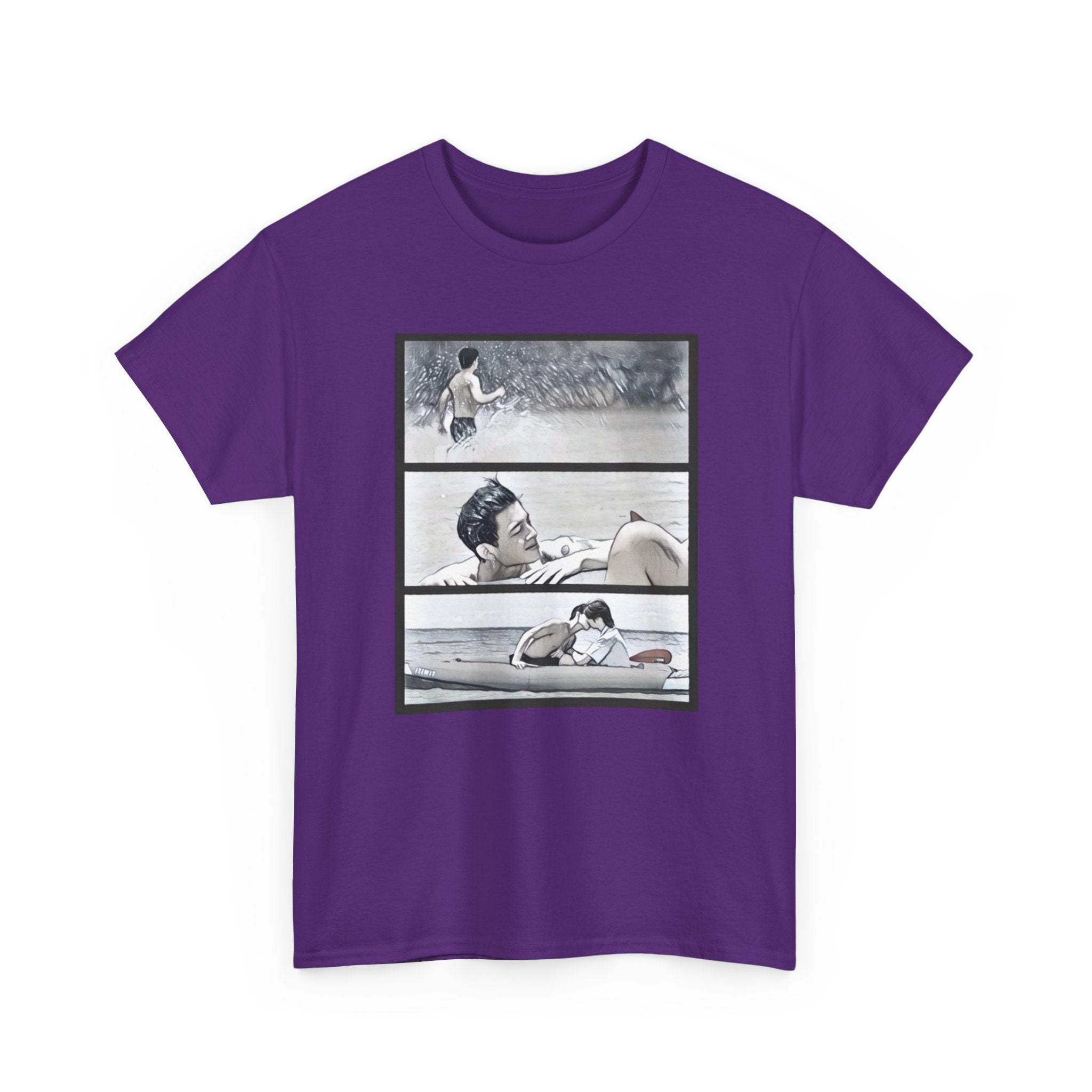 PondPhuwin 'Me and Thee' Thee & Peach three-panel scene t-shirt — Thai BL fan merch