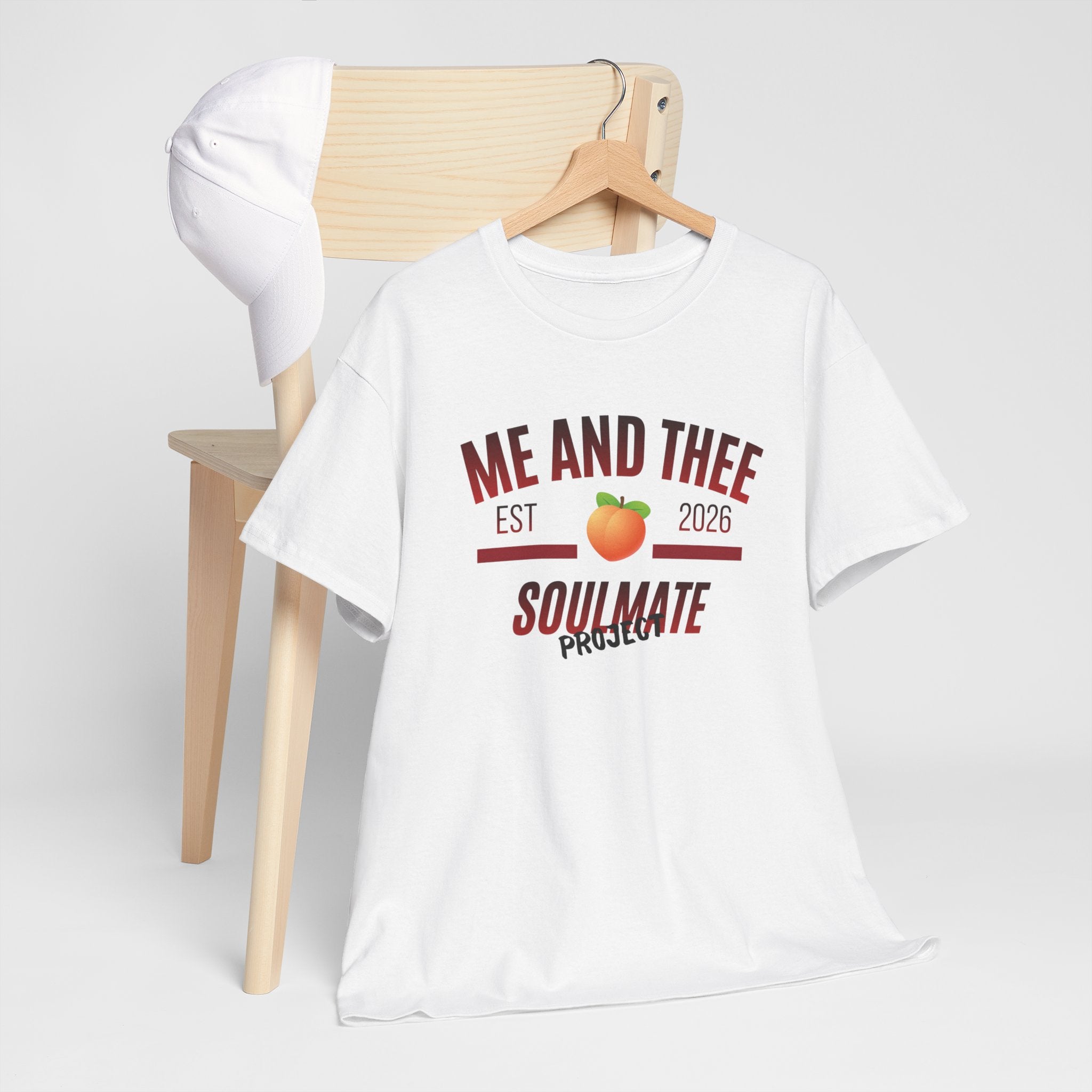 Me and Thee 'Soulmate Project' t-shirt in white — PondPhuwin Thai BL fan merch