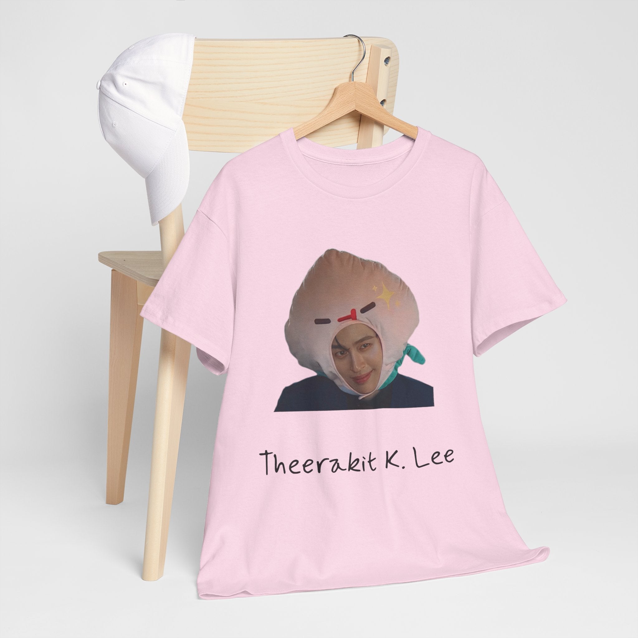 Pond as Thee 'Theerakit K. Lee' t-shirt in light pink — PondPhuwin 'Me and Thee' fan merch