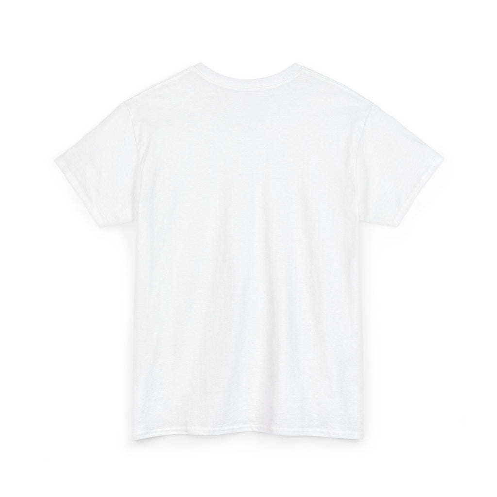 White colour option – blank front of the Introverted TeeteePor slogan unisex cotton tee