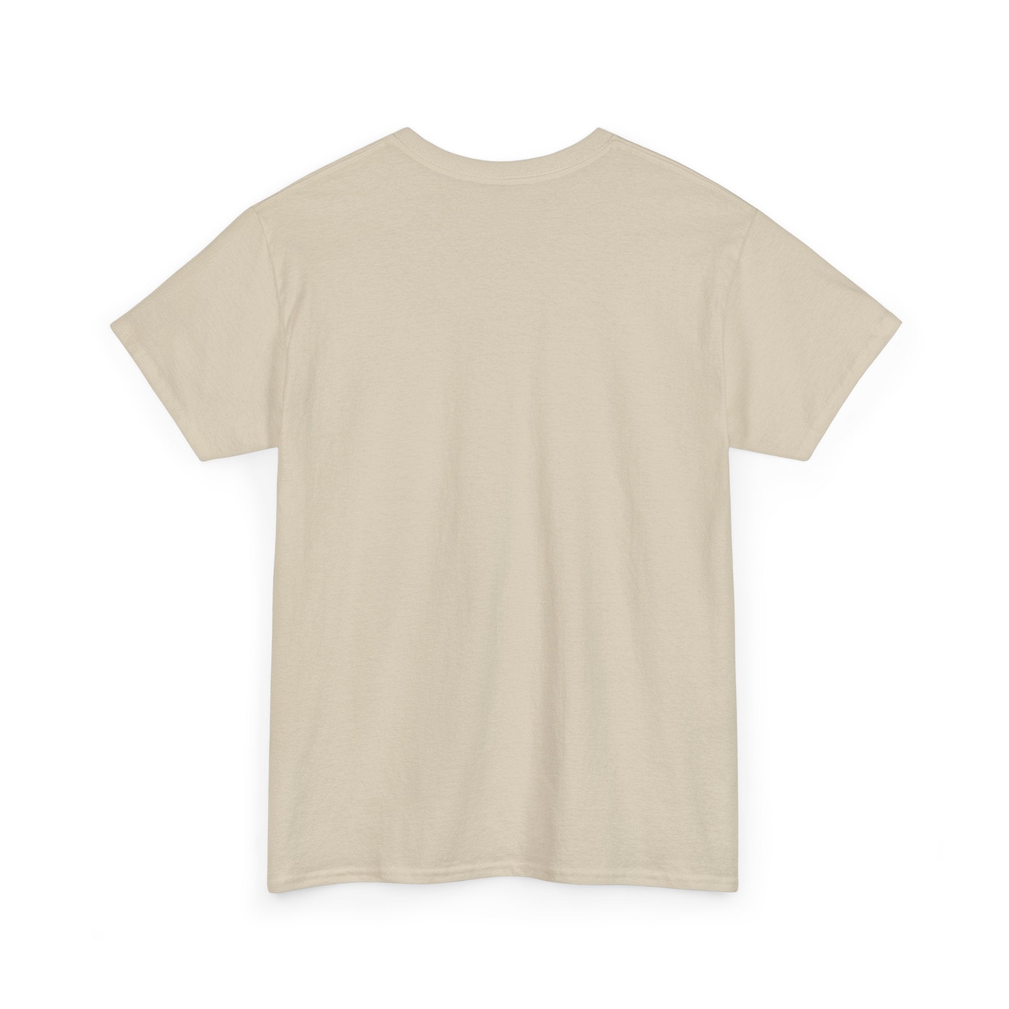 Sand colour option – blank front of the Introverted TeeteePor slogan unisex cotton tee
