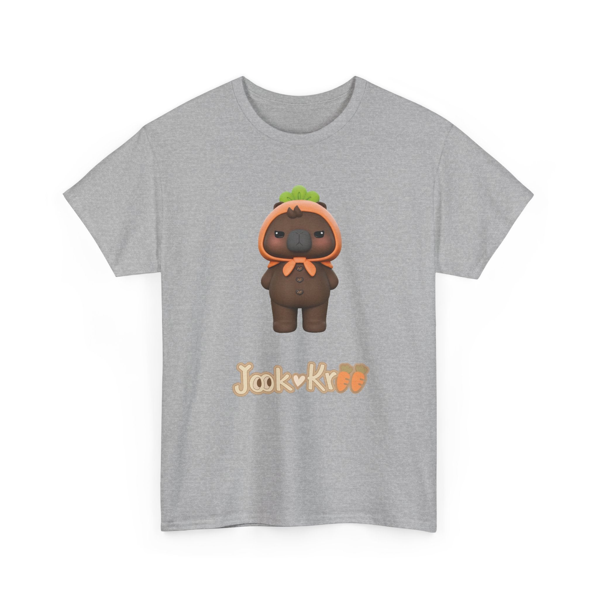 NetJJ JookKroo mascot t-shirt in sport grey — Love Upon a Time Thai BL fan merch