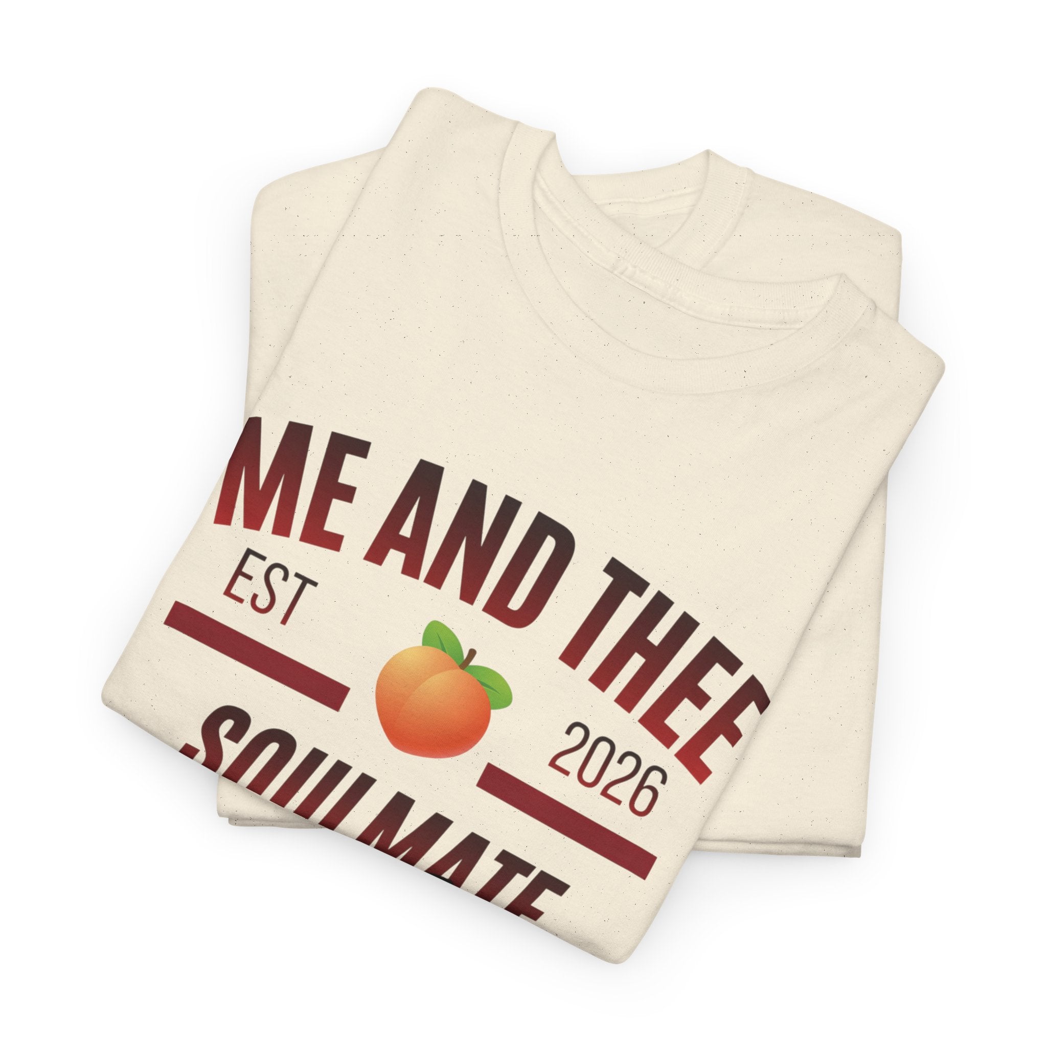 Me and Thee 'Soulmate Project' t-shirt in cream — PondPhuwin Thai BL fan merch