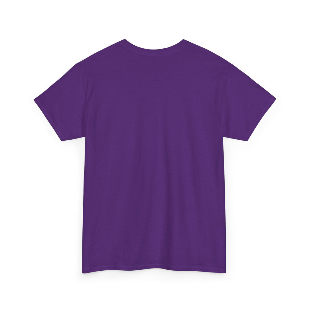 PondPhuwin 'Permpoon' bear mascot print on a purple unisex t-shirt (Thai BL fan merch), front view