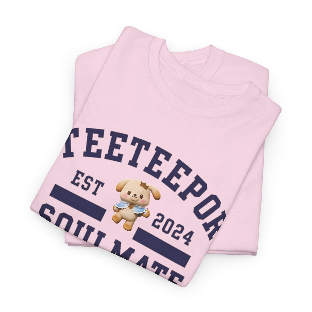 TeeteePor Soulmate Program varsity t-shirt with BokBear mascot — Thai BL Duang With You fan merch, Domundi ship tee
