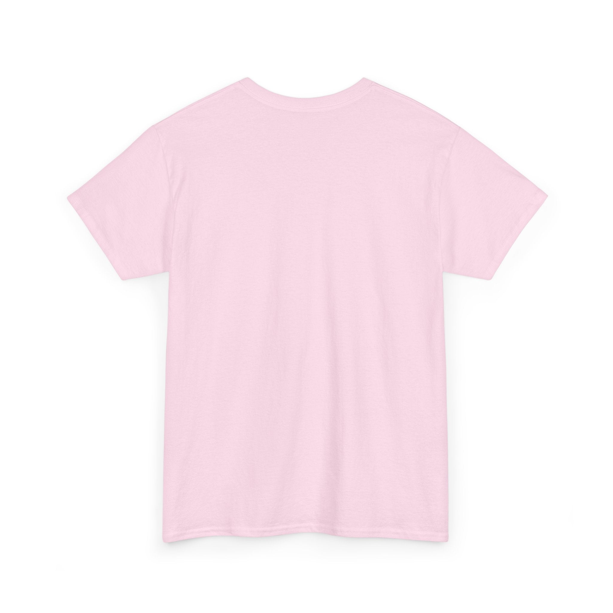 Light Pink colour option – blank front of the Introverted TeeteePor slogan unisex cotton tee