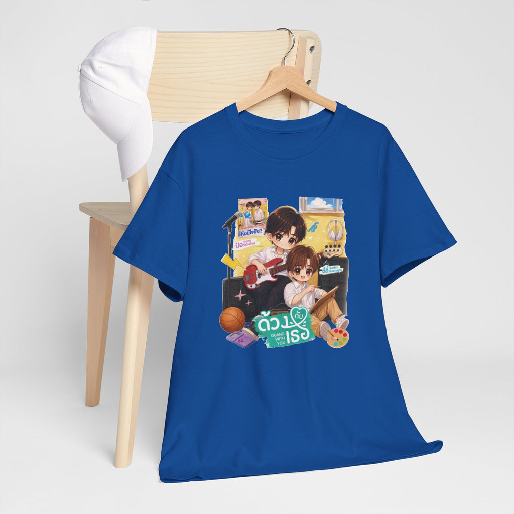 Royal Duang With You TeeteePor series tee on a wooden hanger
