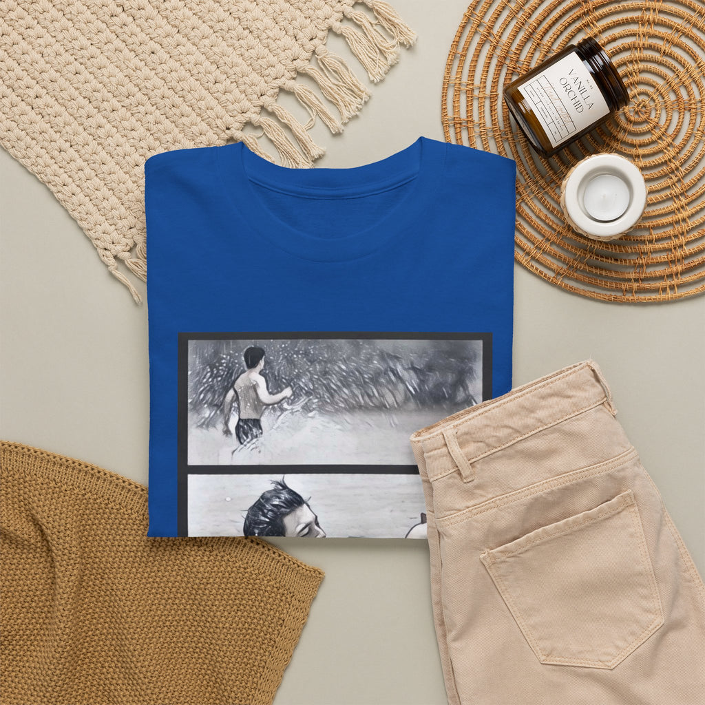 PondPhuwin 'Me and Thee' Thee & Peach three-panel scene t-shirt — Thai BL fan merch