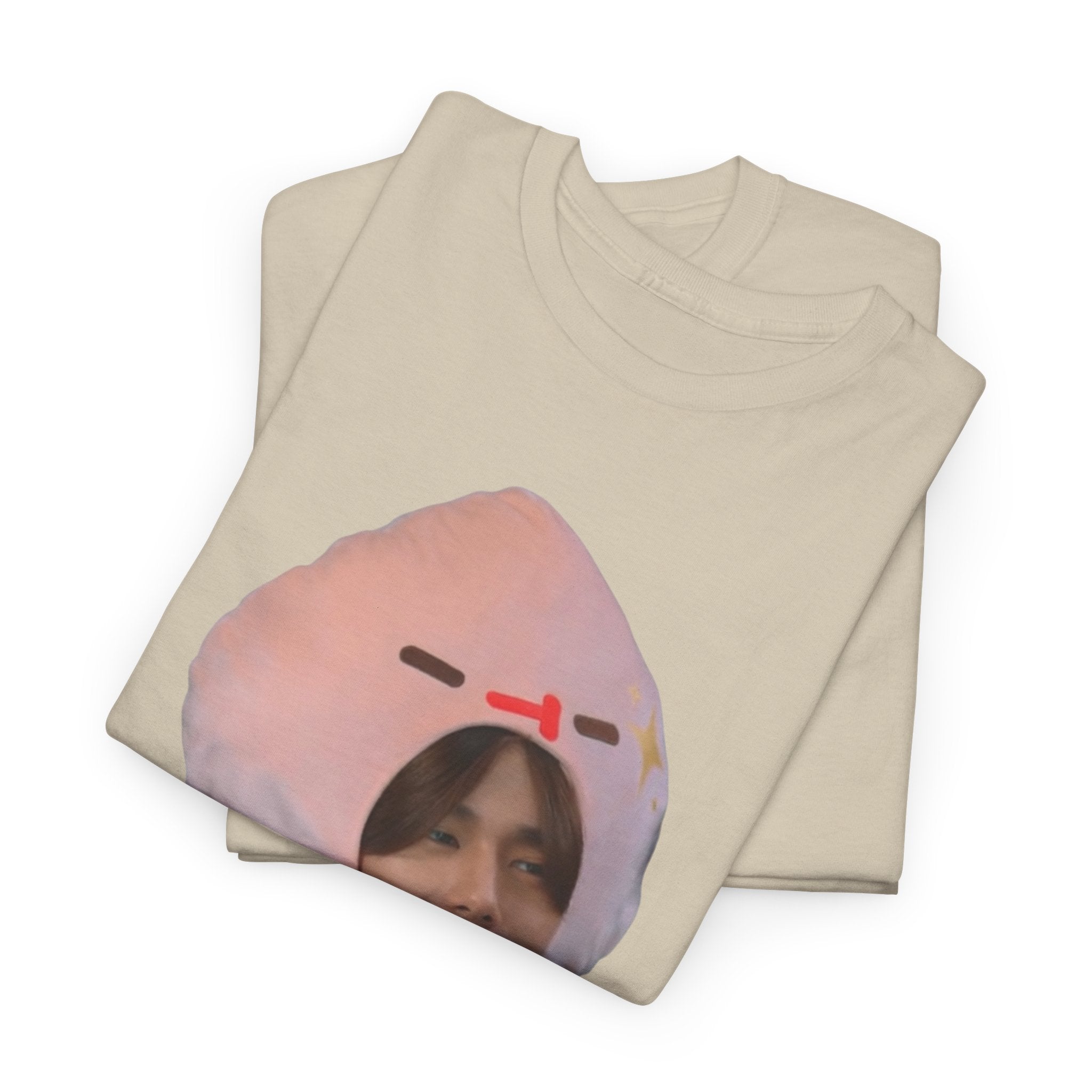 'Look Peach' Phuwin as Peach t-shirt in natural — PondPhuwin Me and Thee fan merch