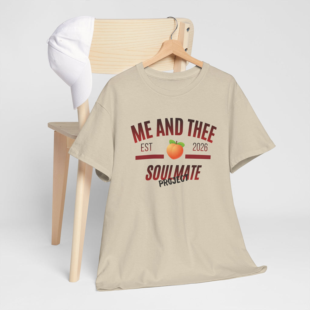 Me and Thee 'Soulmate Project' t-shirt in natural — PondPhuwin Thai BL fan merch
