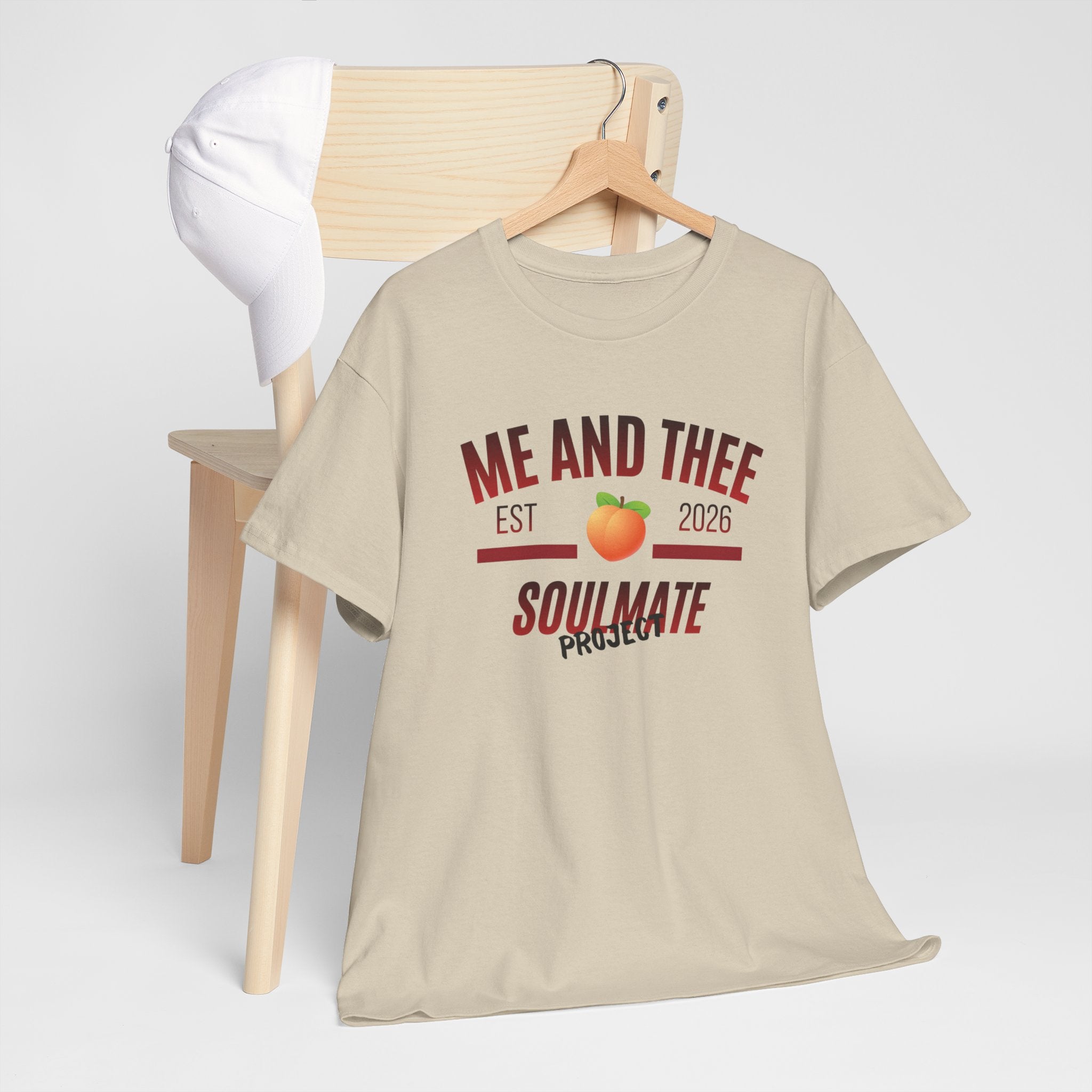 Me and Thee 'Soulmate Project' t-shirt in natural — PondPhuwin Thai BL fan merch
