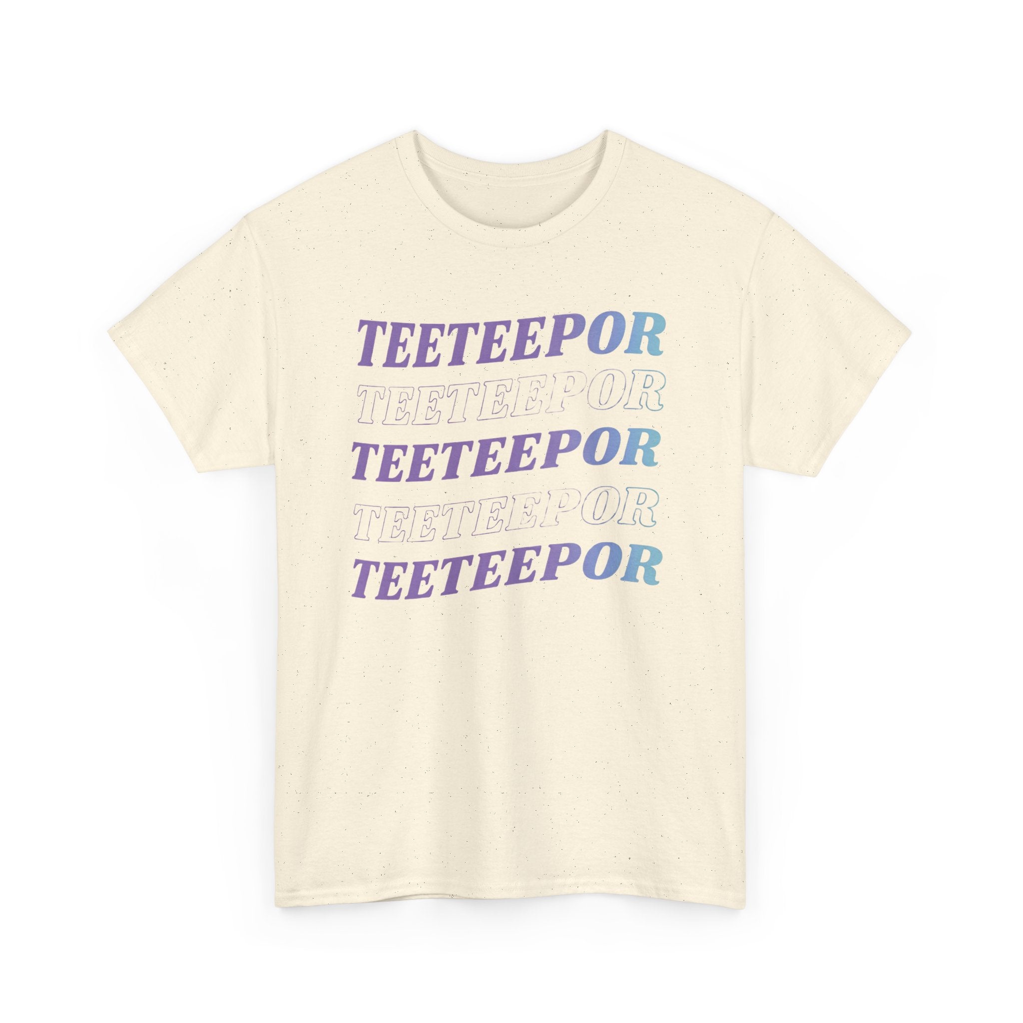 TeeteePor retro gradient t-shirt in natural — Thai BL Duang With You fan merch, Domundi ship tee