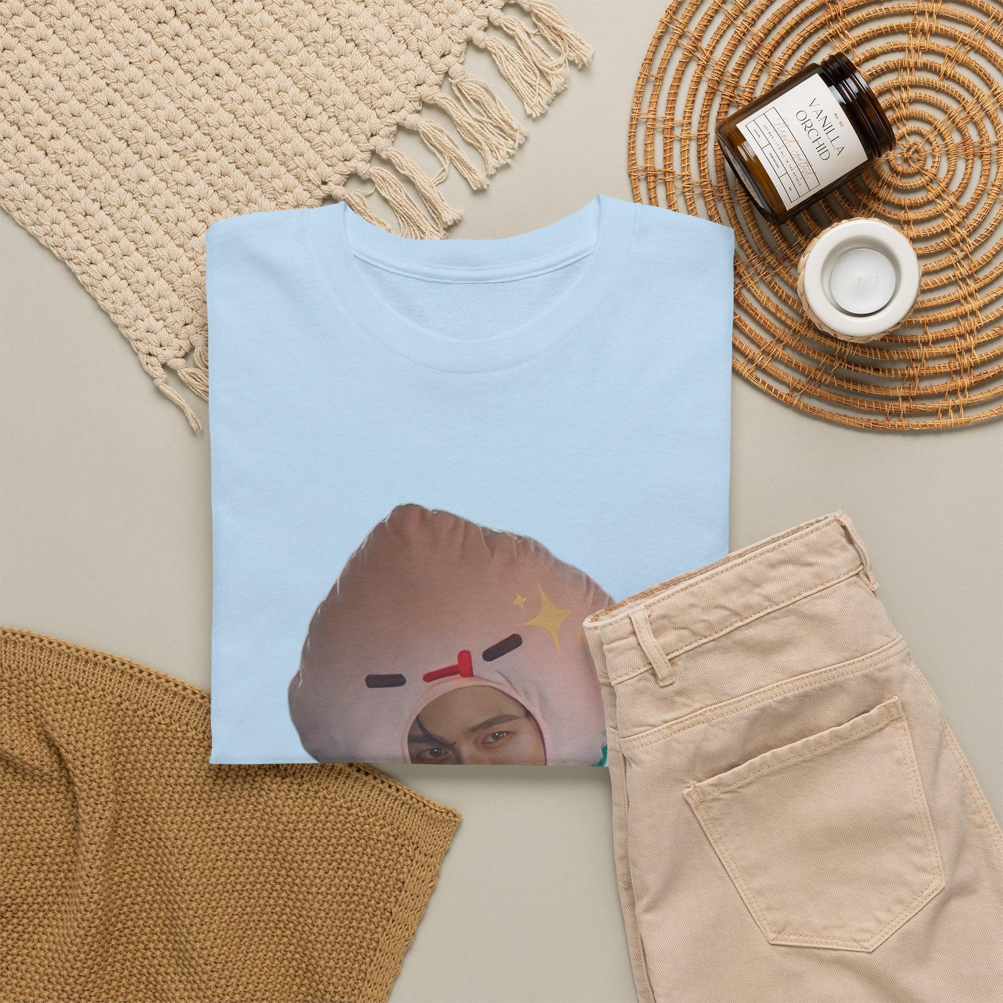 Pond as Thee 'Theerakit K. Lee' t-shirt in light blue — PondPhuwin 'Me and Thee' fan merch