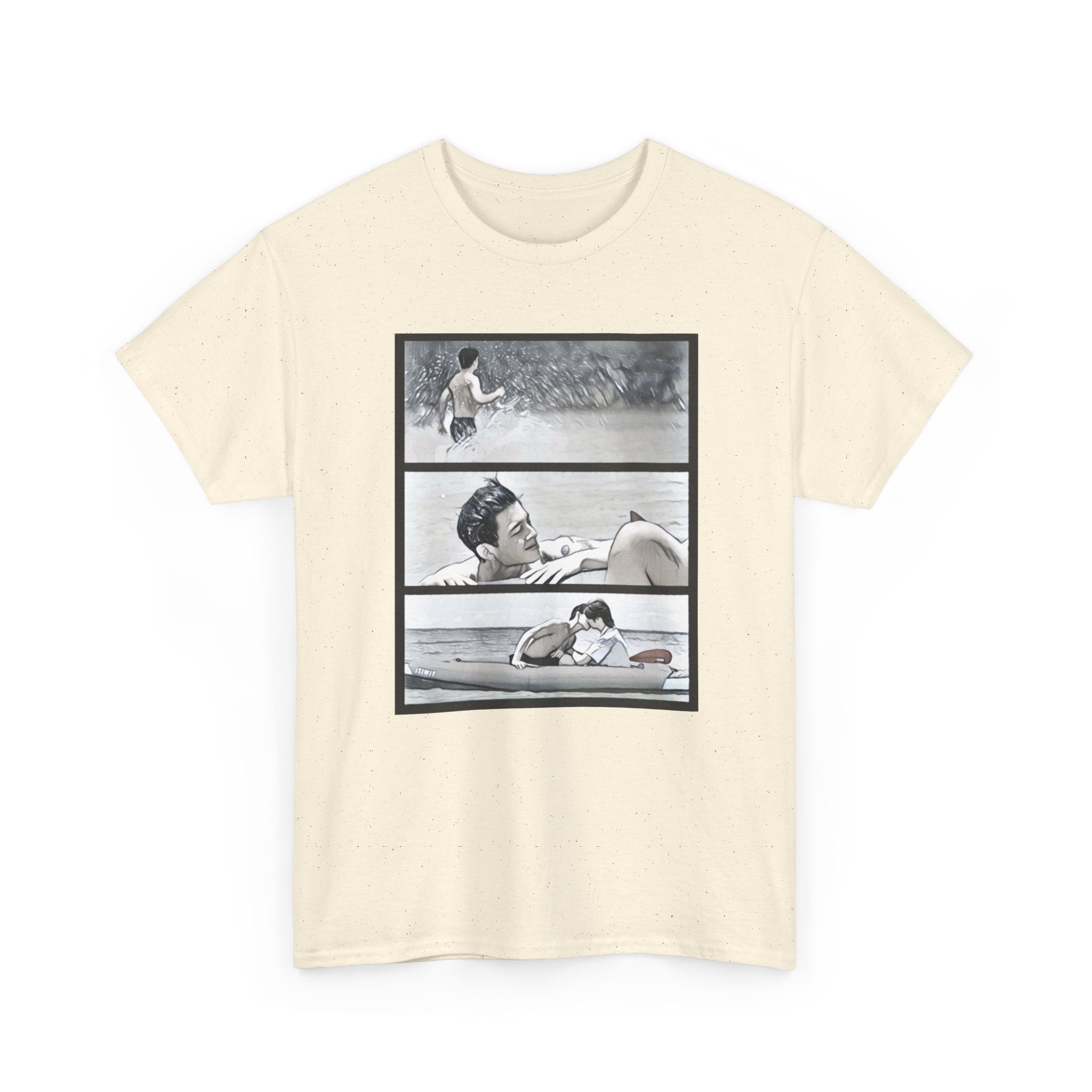 PondPhuwin 'Me and Thee' Thee & Peach three-panel scene t-shirt — Thai BL fan merch