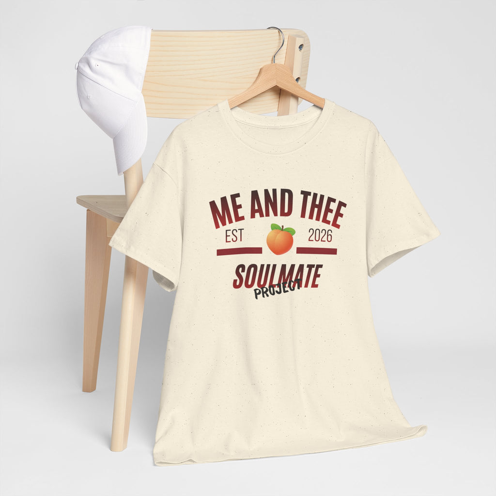 Me and Thee 'Soulmate Project' t-shirt in cream — PondPhuwin Thai BL fan merch