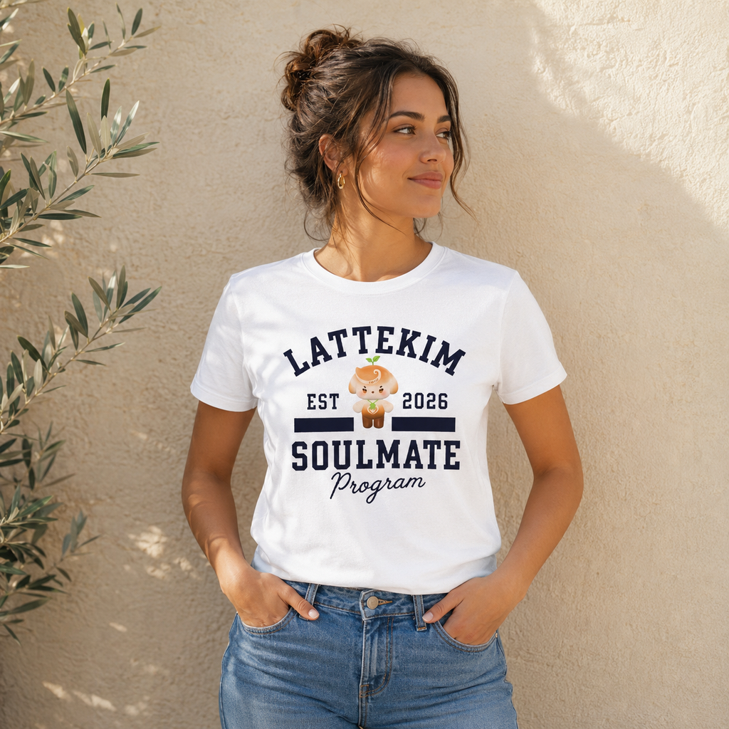 LatteKim Soulmate Program Varsity T-Shirt