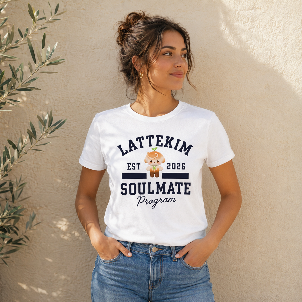 LatteKim Soulmate Program Varsity T-Shirt